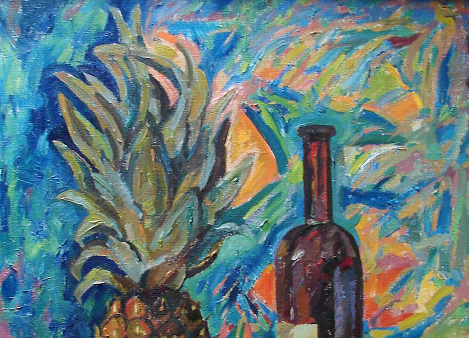 Oil painting Still life with pineapple Tatyana Shulyak - 5