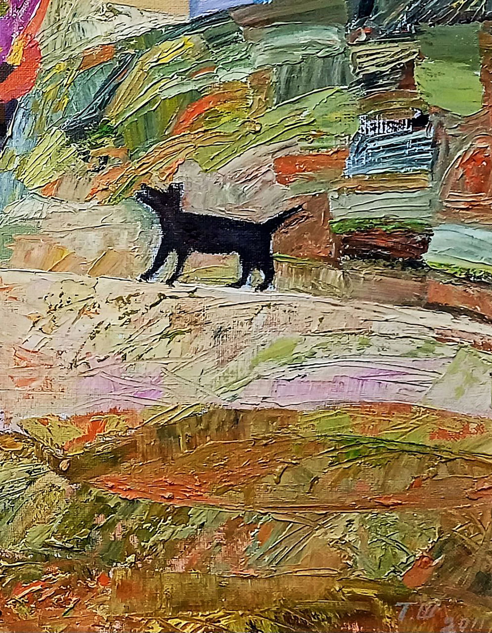 Oil painting Village in the mountains Tatyana Shulyak - 3