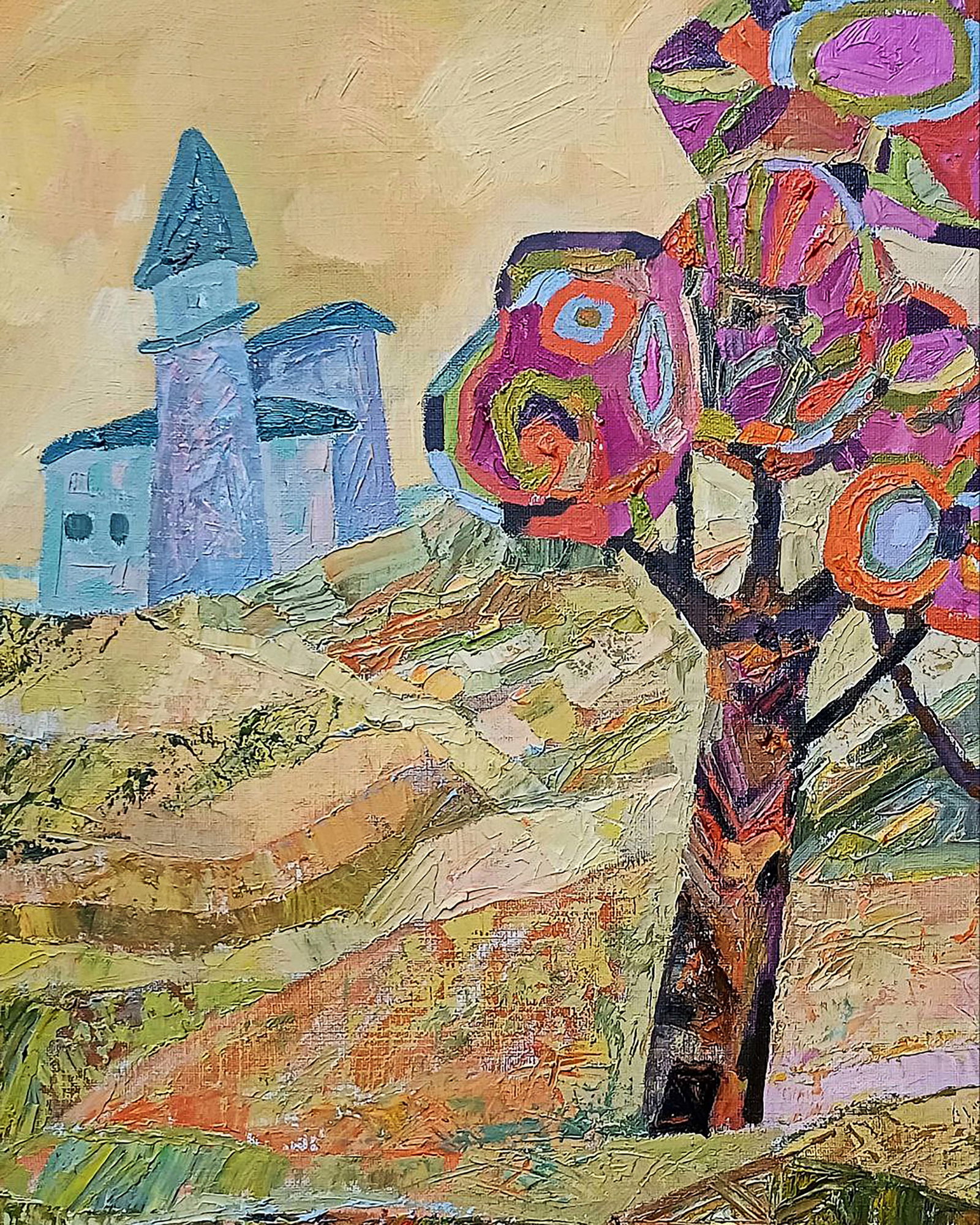 Oil painting Village in the mountains Tatyana Shulyak - 4