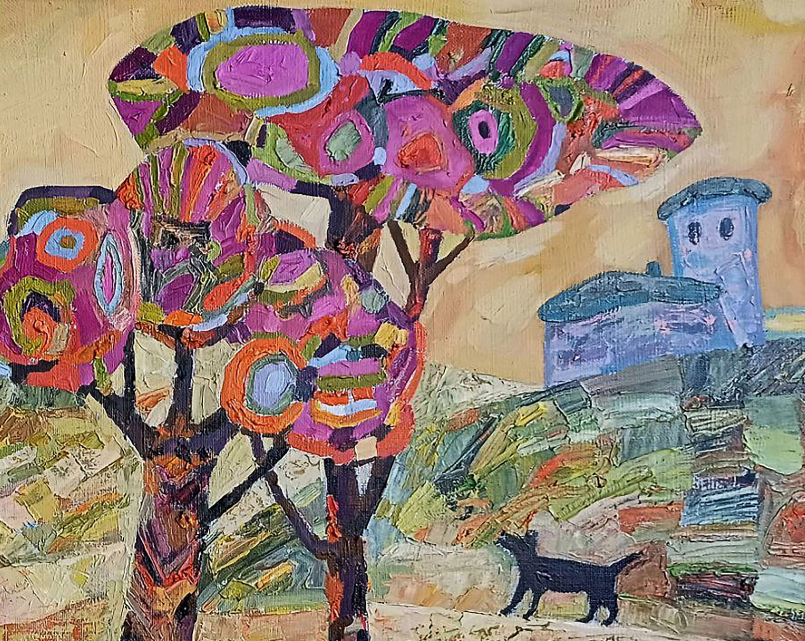 Oil painting Village in the mountains Tatyana Shulyak - 6