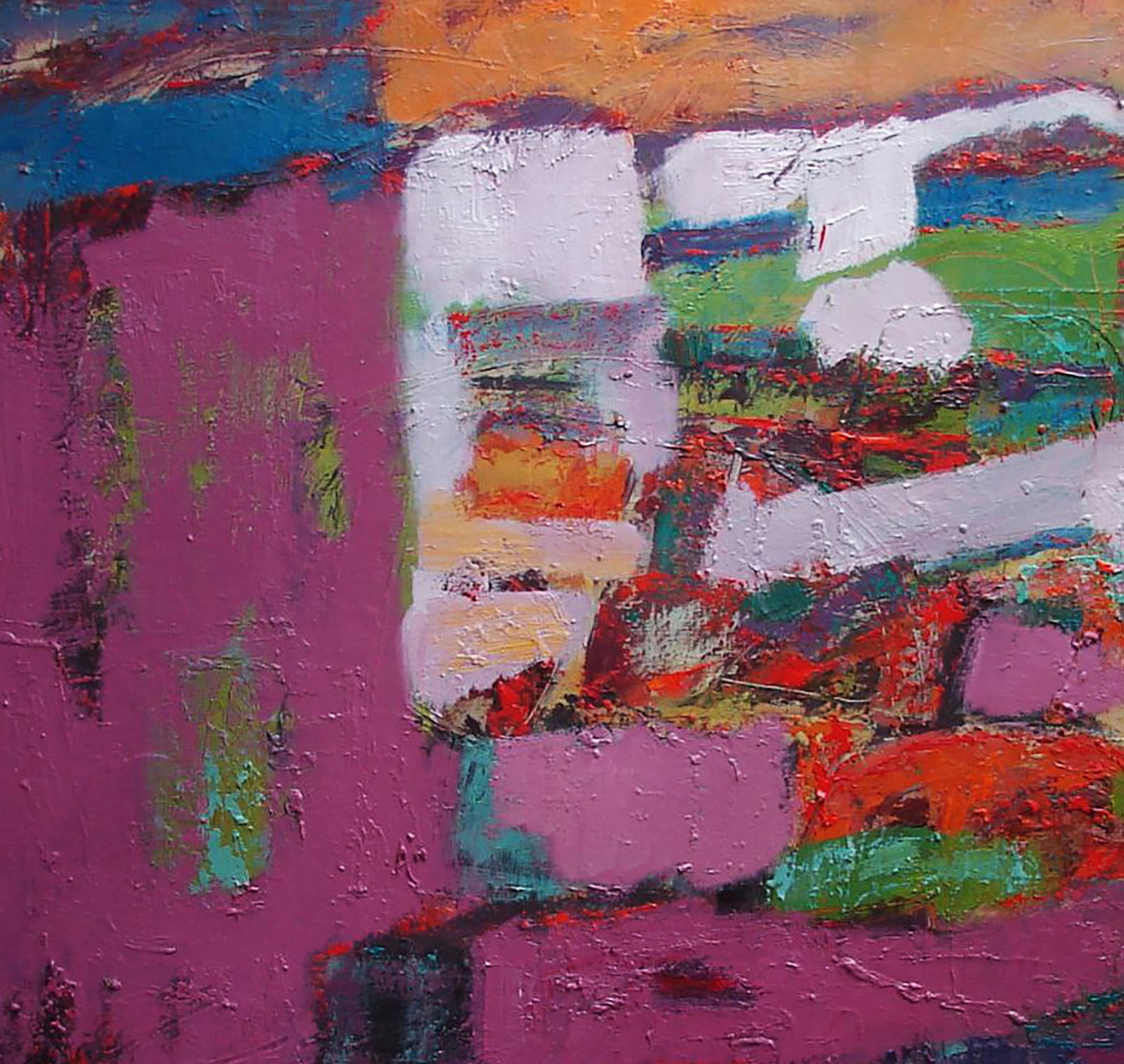 Oil painting Abstraction in blackberry flowers Tatyana Shulyak - 2