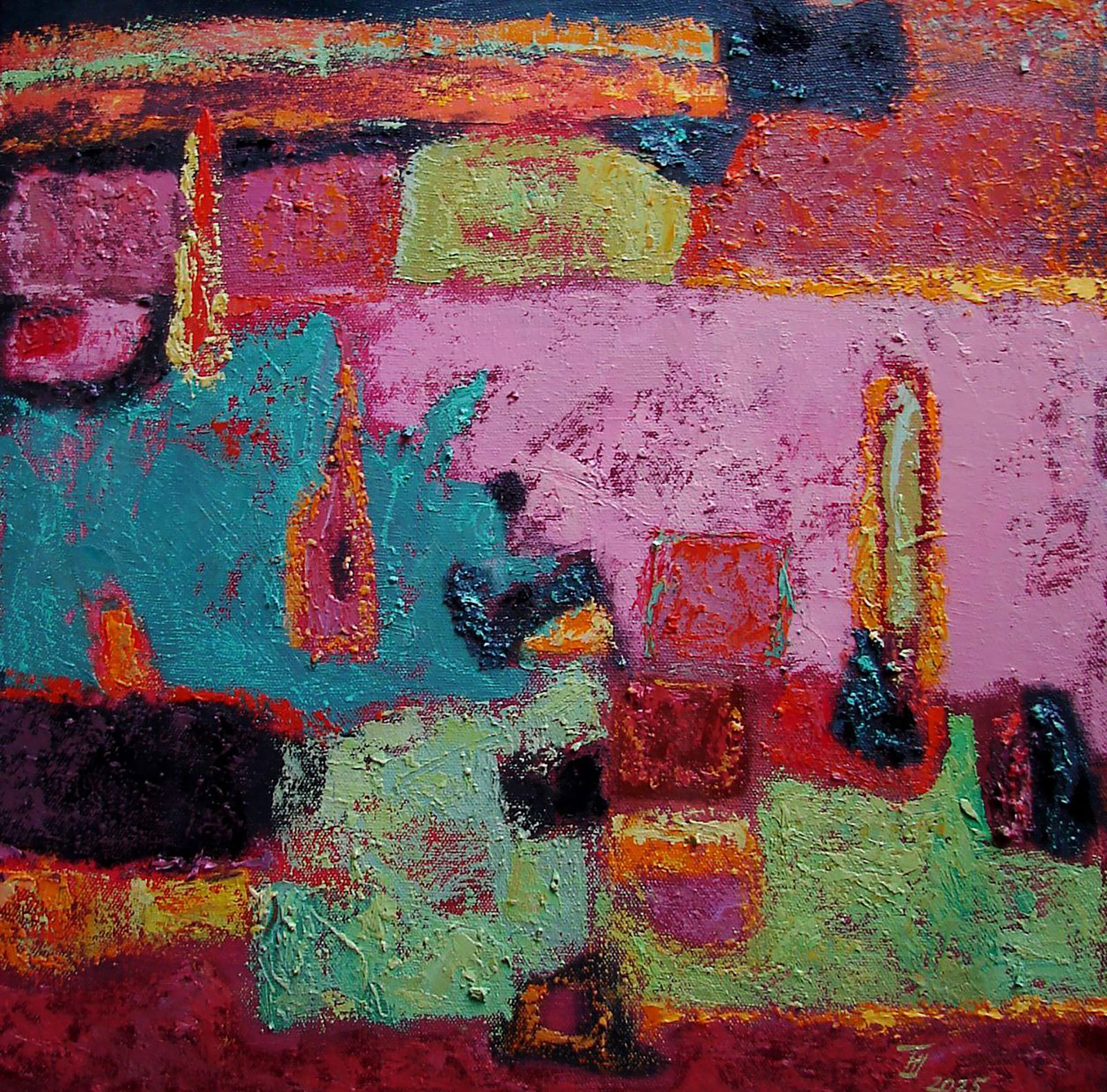 Oil painting Penetrating abstraction Tatyana Shulyak (1 of 5)