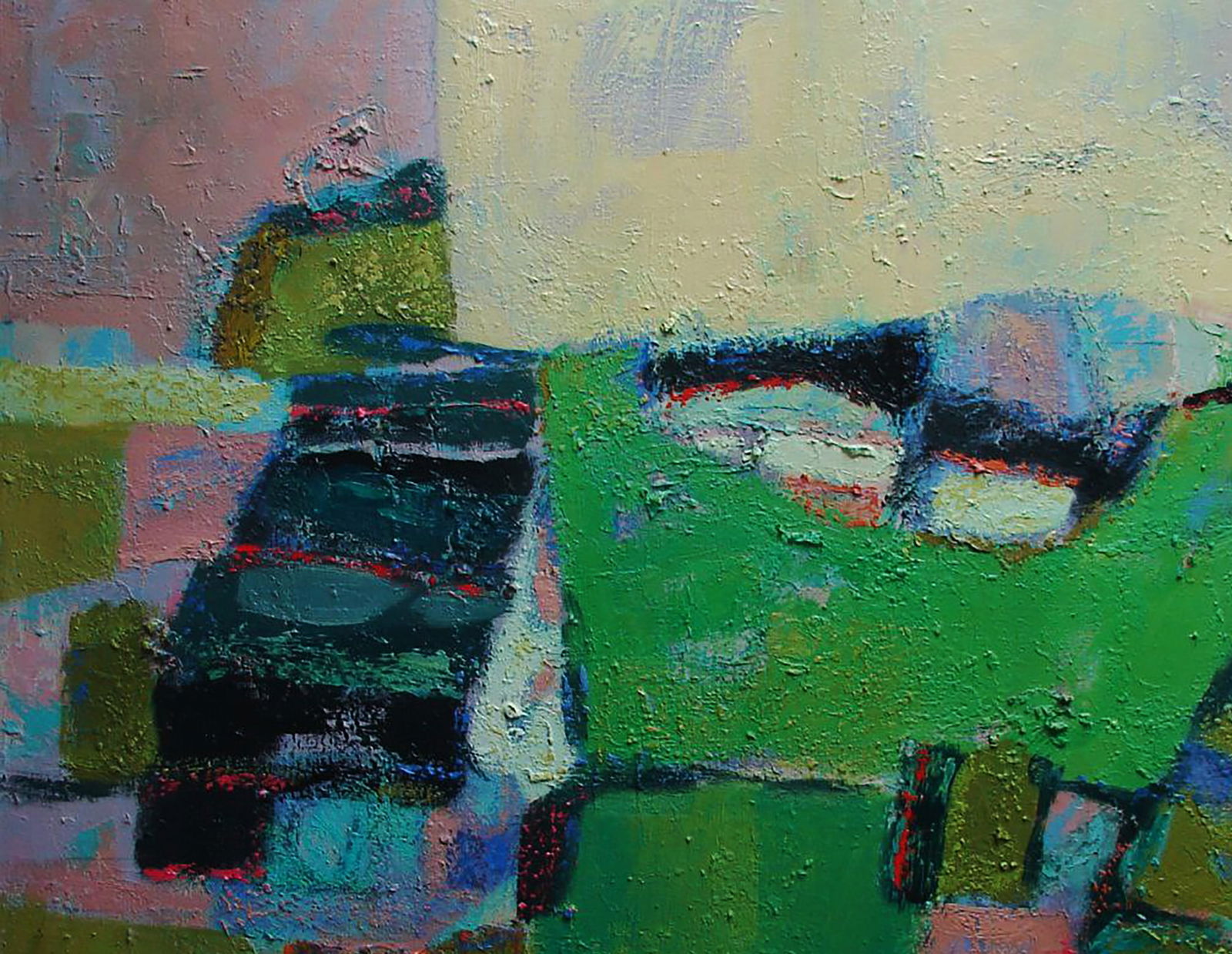 Oil painting Village in the mountains Tatyana Shulyak - 2