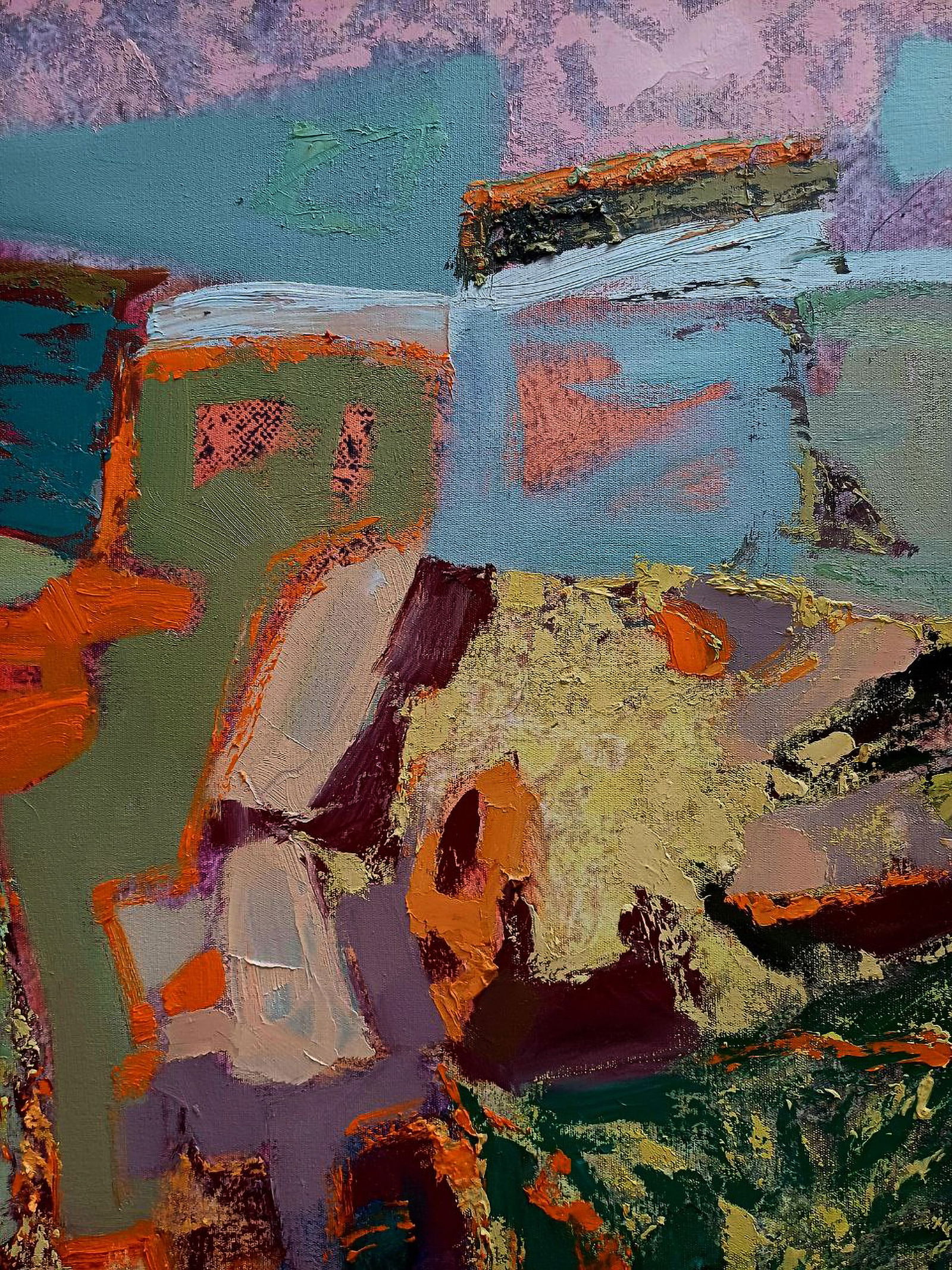 Oil painting Summer season with the dream of travel Tatyana Shulyak - 3