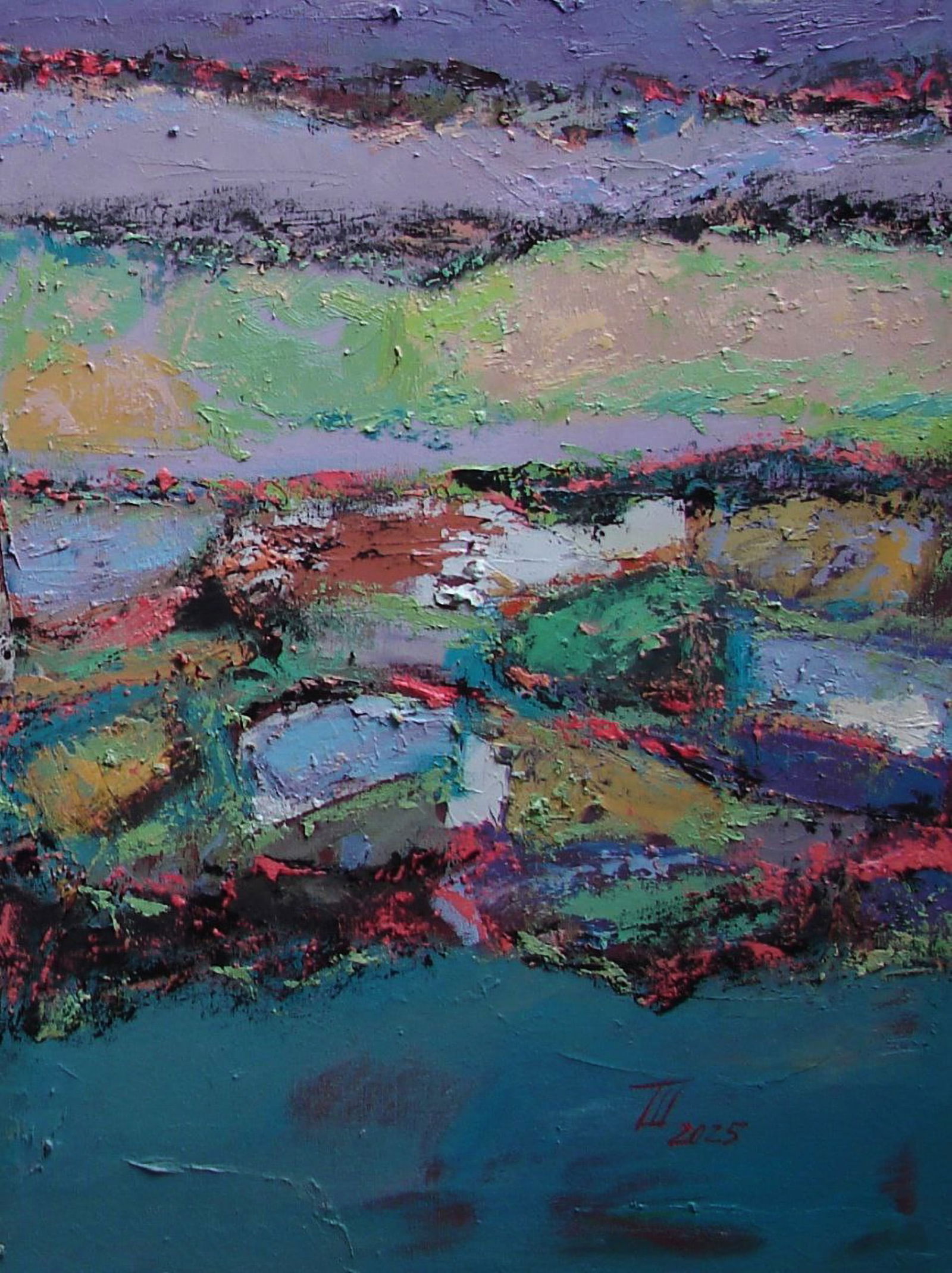 Oil painting When day and night meet in quiet grace Tetyana Shulyak - 4