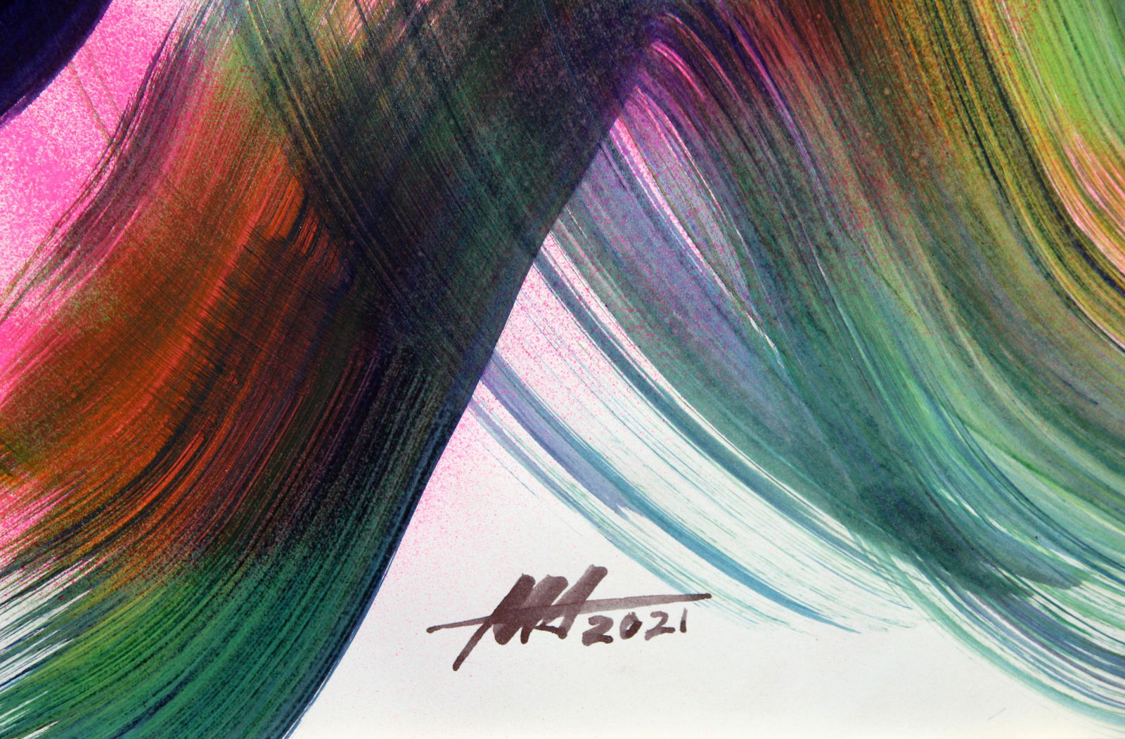 Acrylic painting Wave of life Anatoliy Menkiv - 10