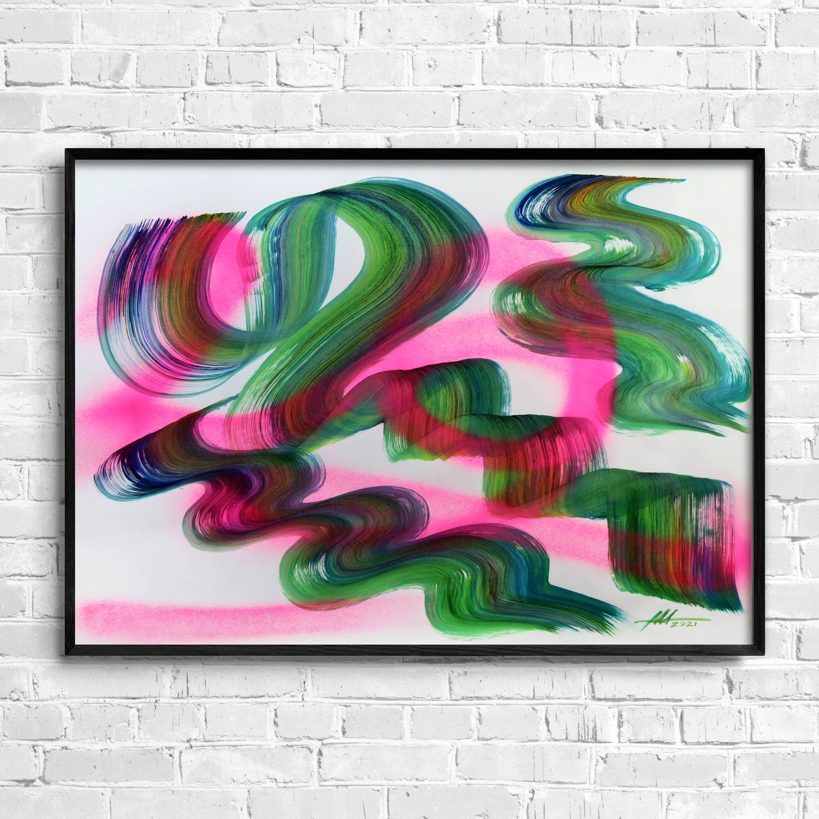 Acrylic painting Lines of tenderness Anatoliy Menkiv - 2