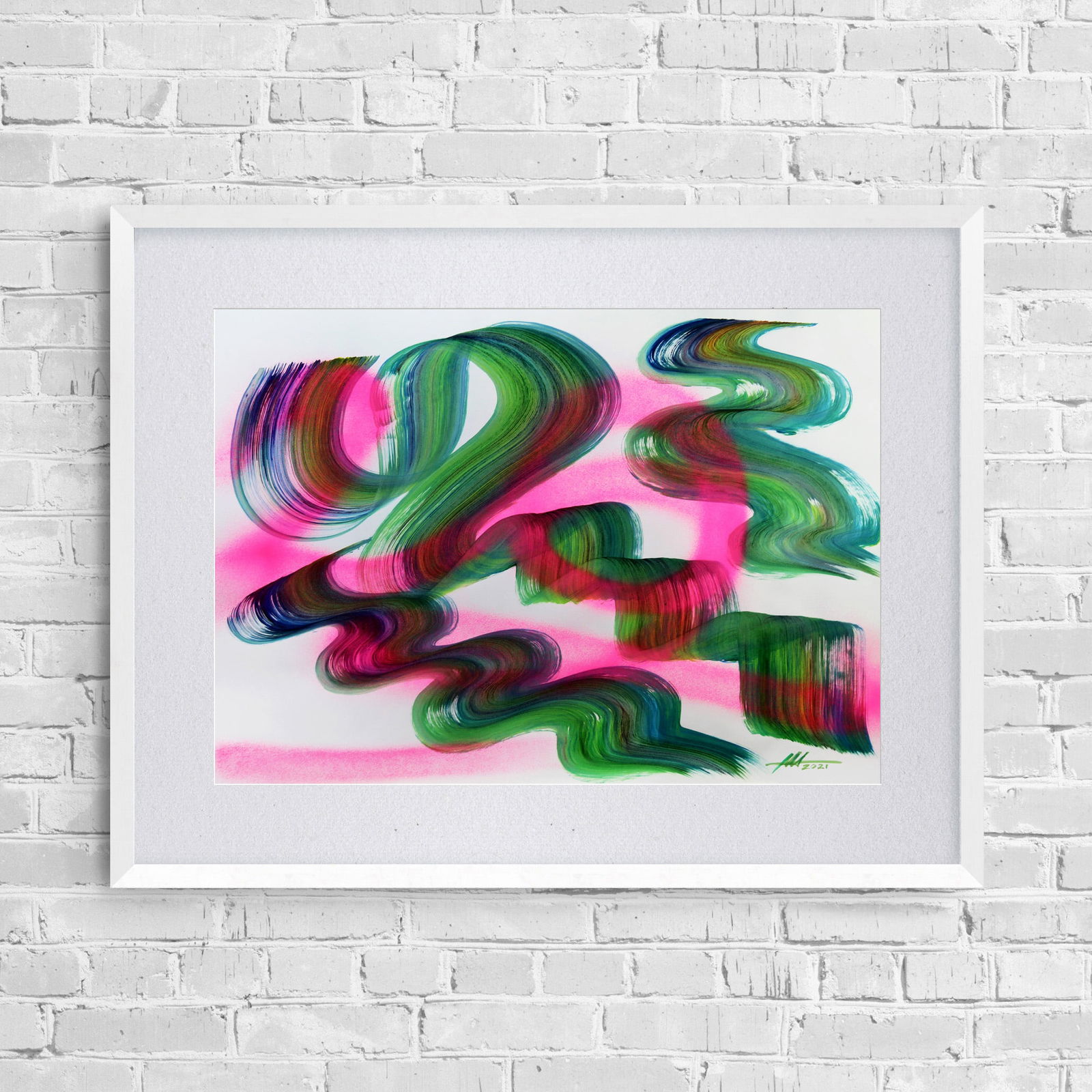 Acrylic painting Lines of tenderness Anatoliy Menkiv - 3