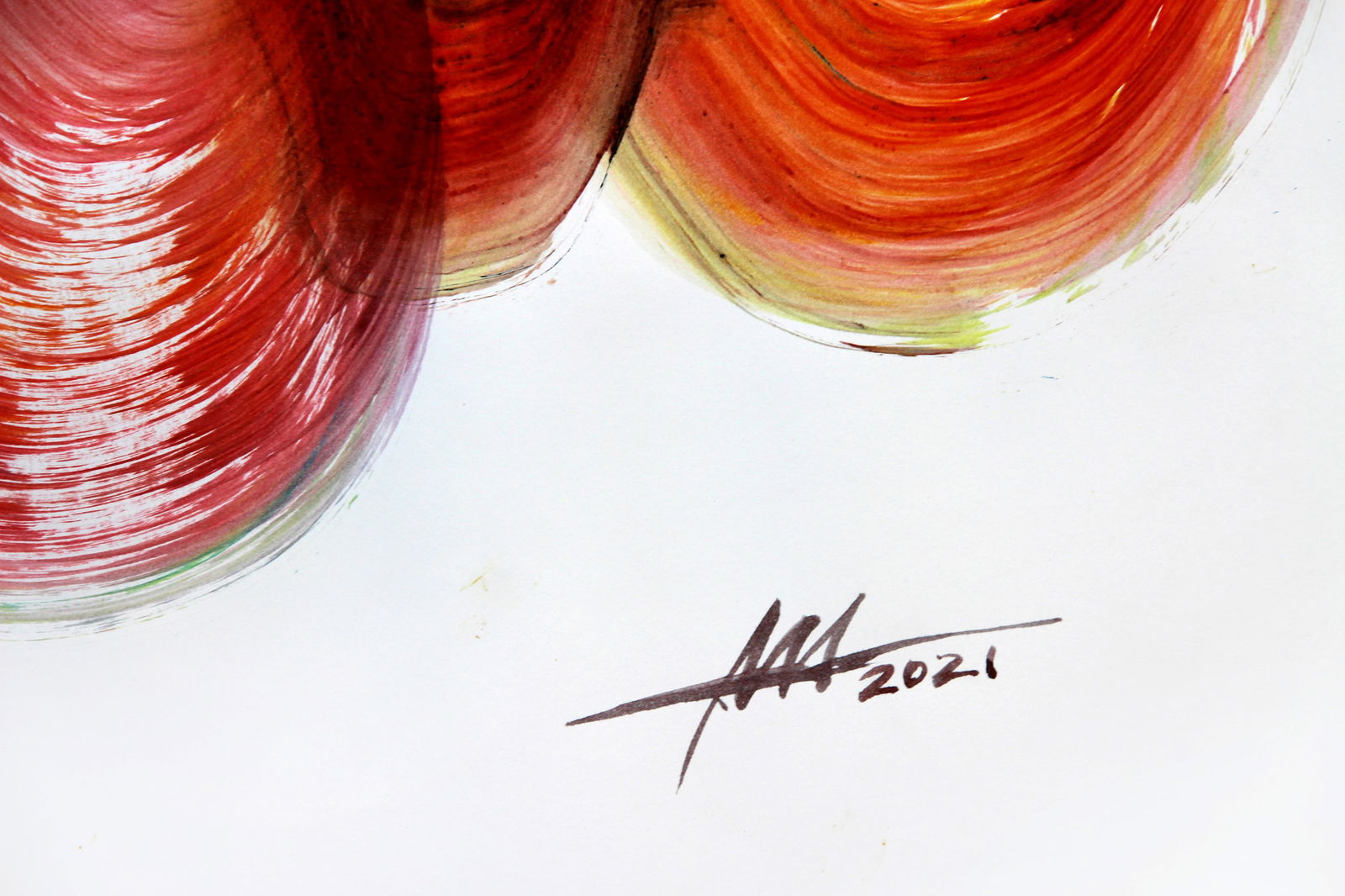 Acrylic painting Turbulent memories Anatoliy Menkiv - 10