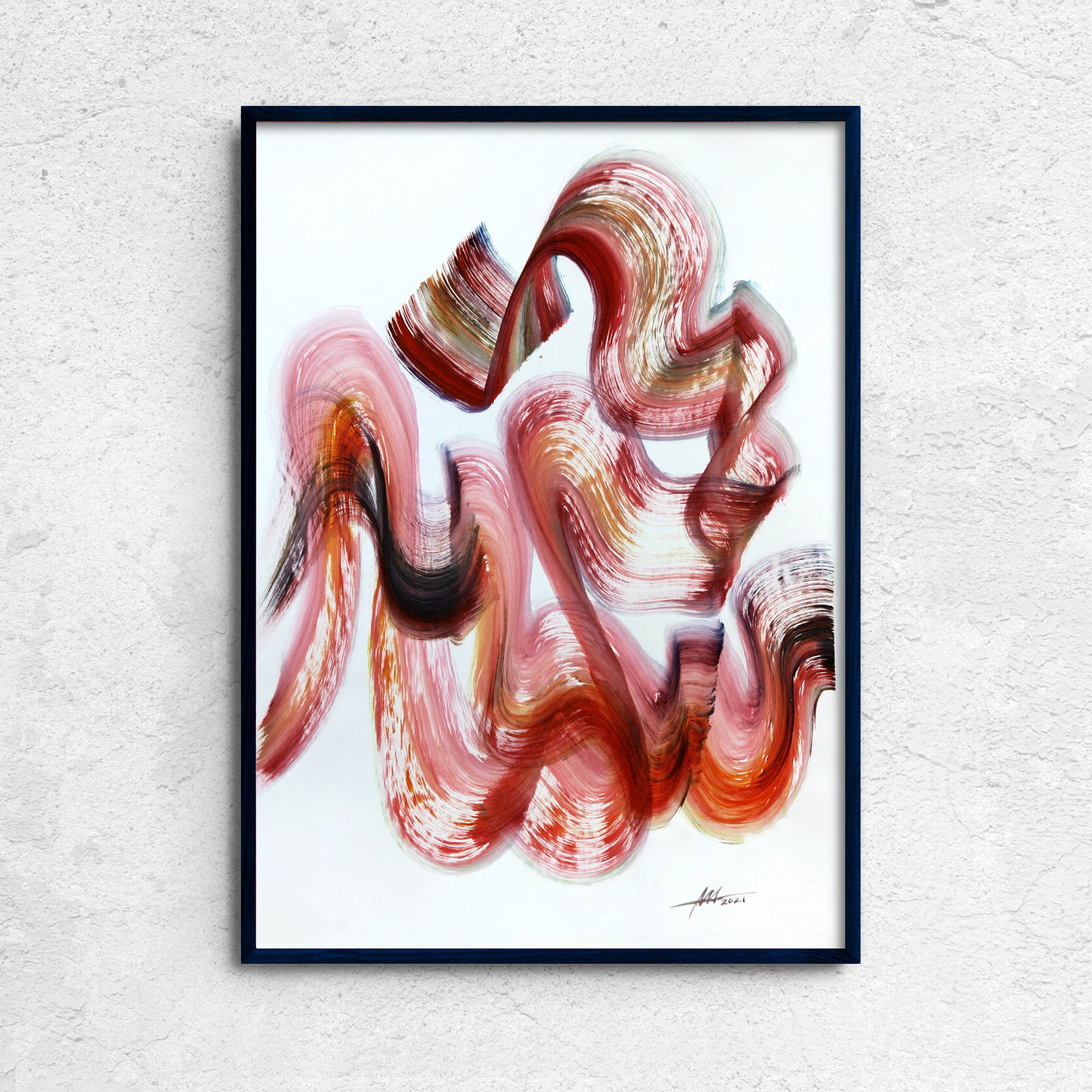 Acrylic painting Turbulent memories Anatoliy Menkiv - 2