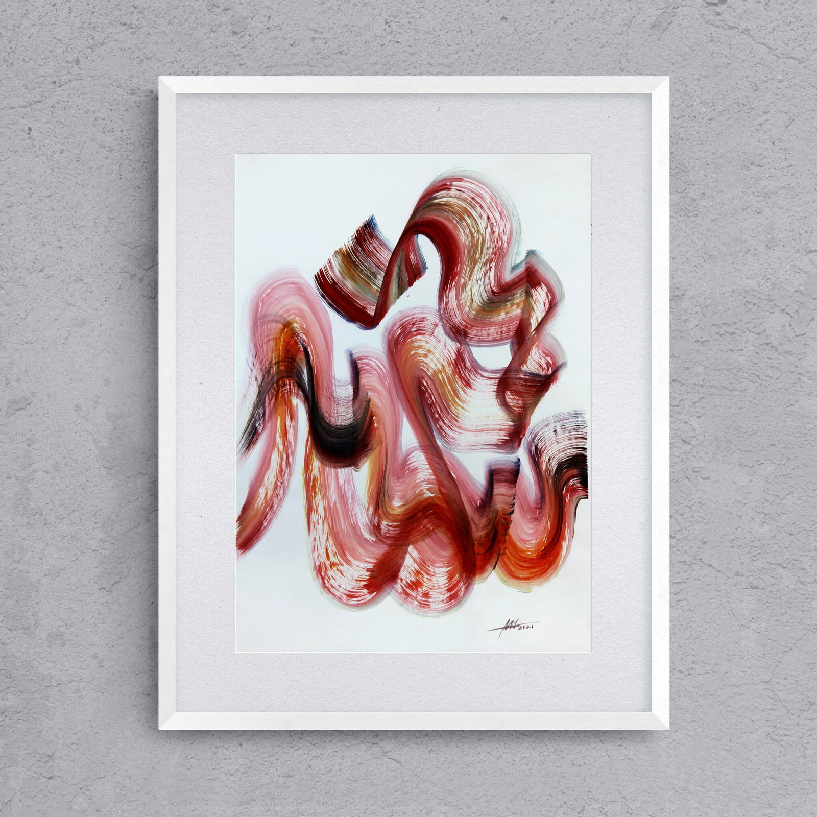 Acrylic painting Turbulent memories Anatoliy Menkiv - 3