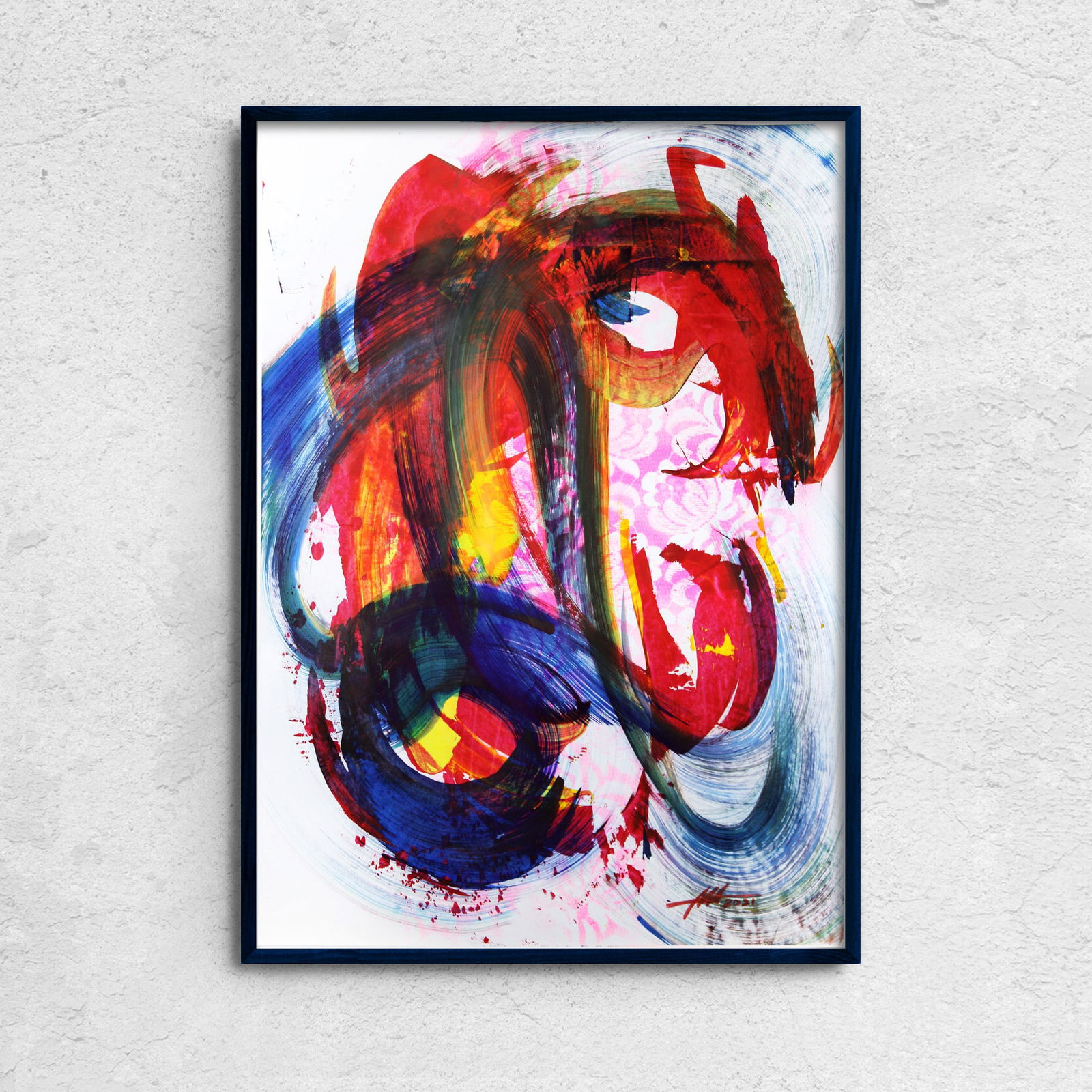 Acrylic painting Emotional flow Anatoliy Menkiv - 2