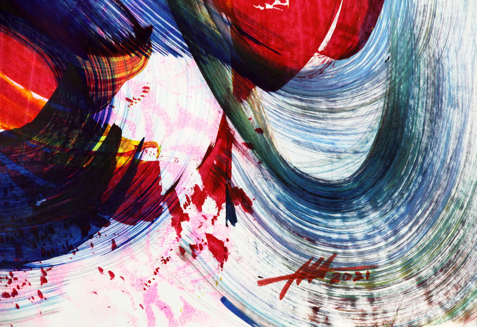 Acrylic painting Emotional flow Anatoliy Menkiv - 4