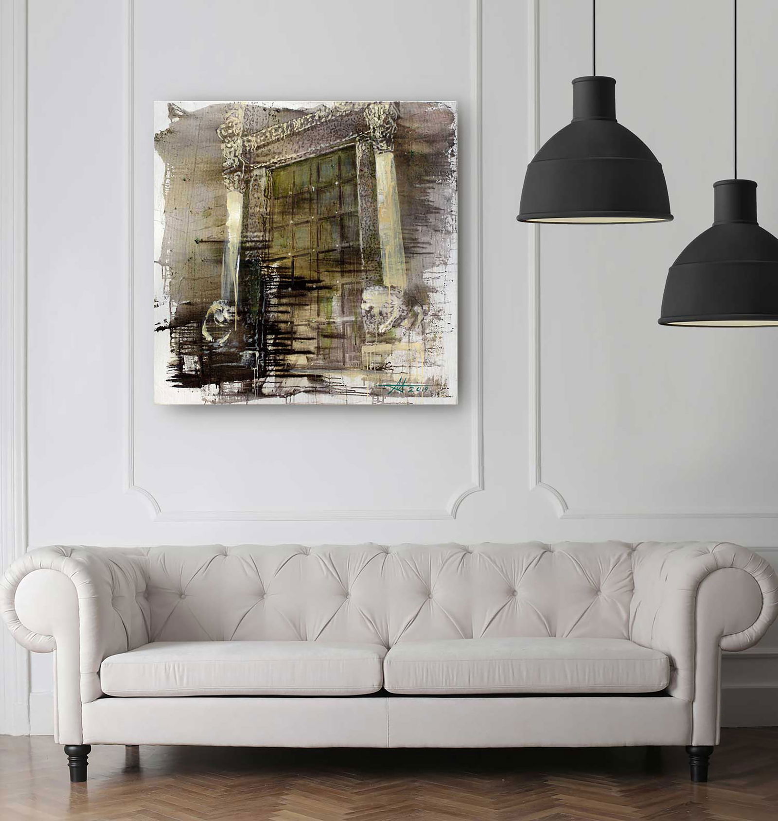 Oil painting Lions and eras Anatoliy Menkiv - 3