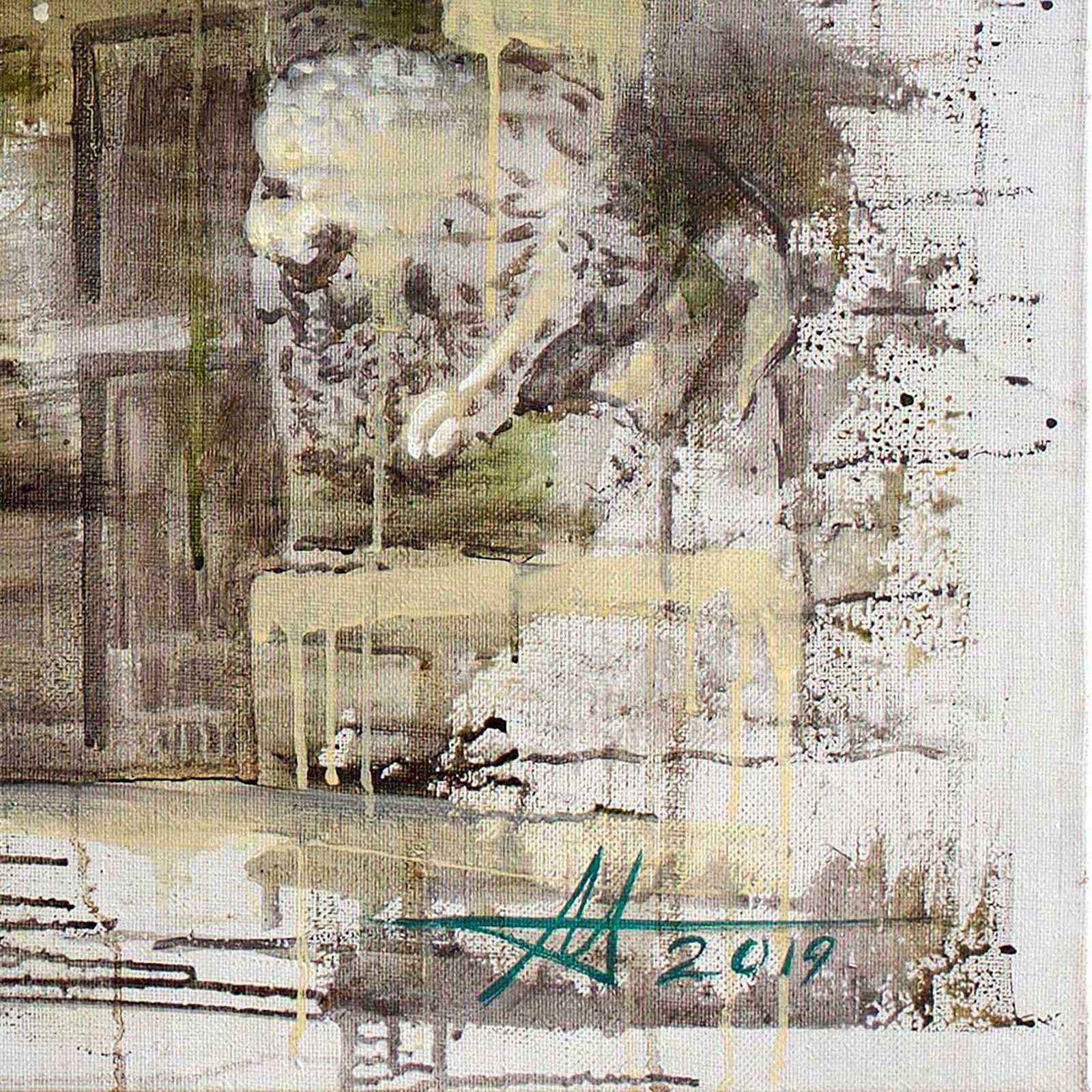 Oil painting Lions and eras Anatoliy Menkiv - 4