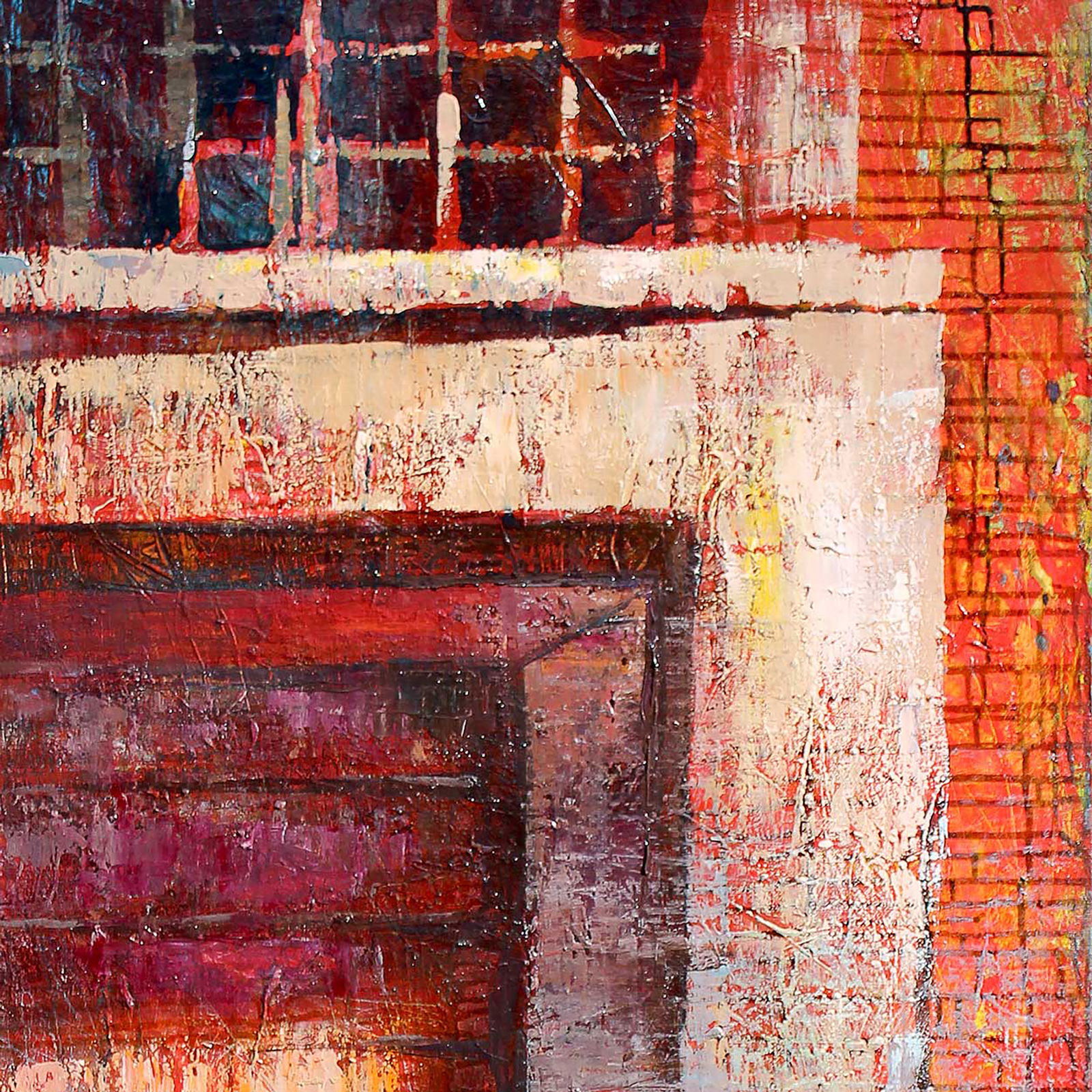 Oil painting Red door Anatoliy Menkiv - 4