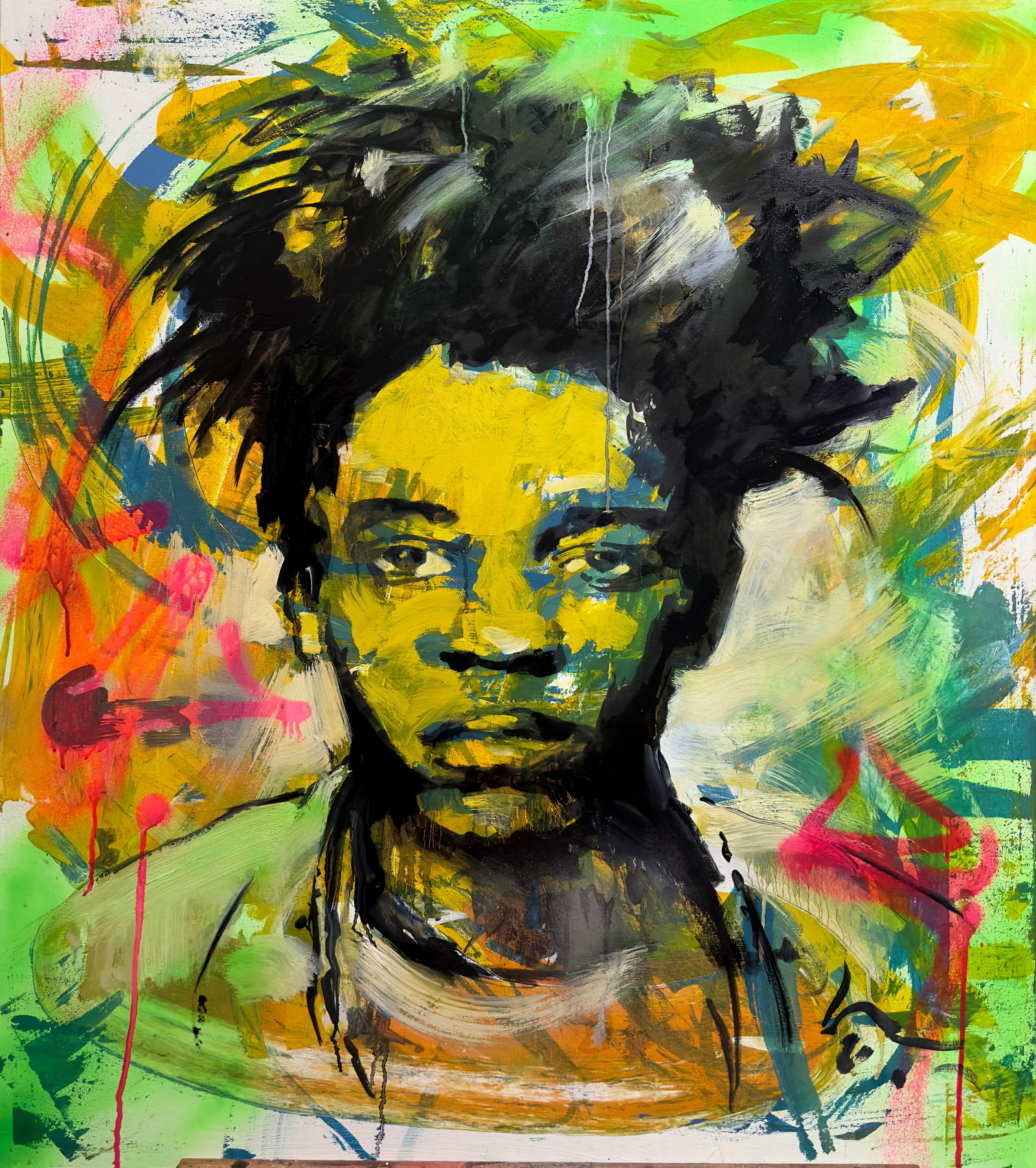 Acrylic painting Neon Pulsation Anatoliy Menkiv (1 of 7)