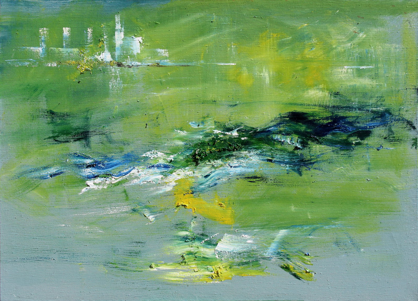 Oil painting City on the river Anatoliy Menkiv (1 of 7)