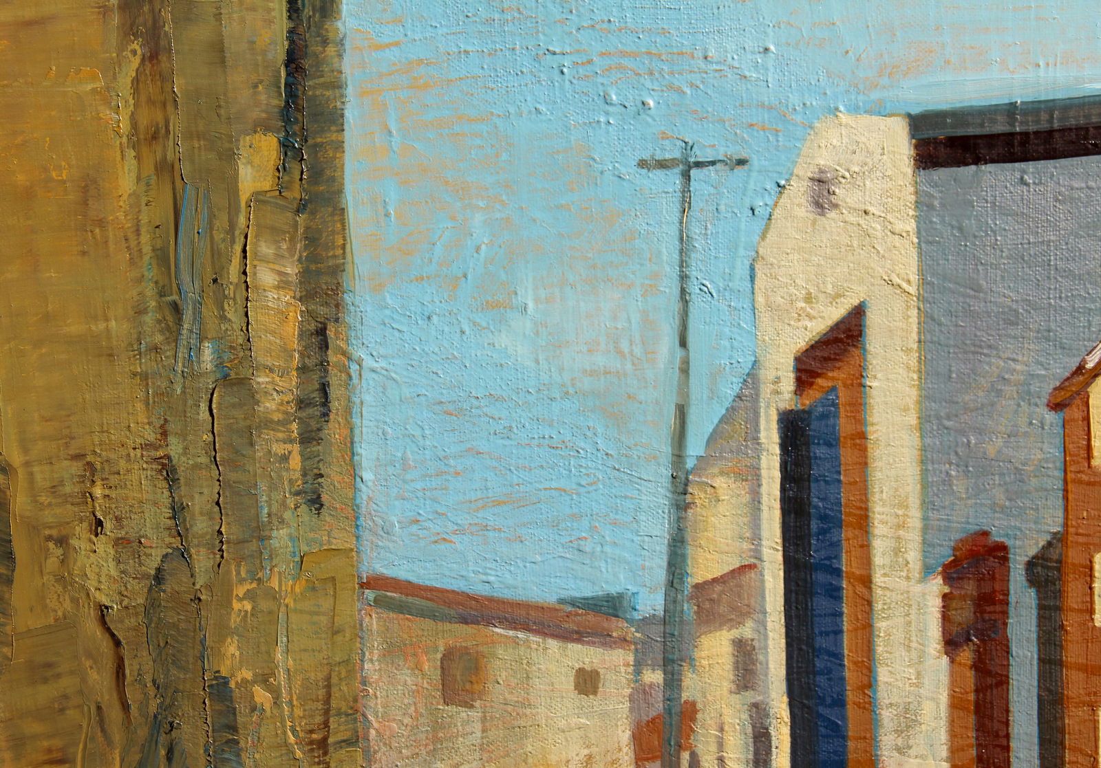 Oil painting Quiet Street Anatoliy Menkiv - 3