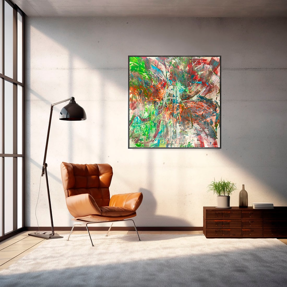 Acrylic painting Fast paced life Anatoliy Menkiv - 2