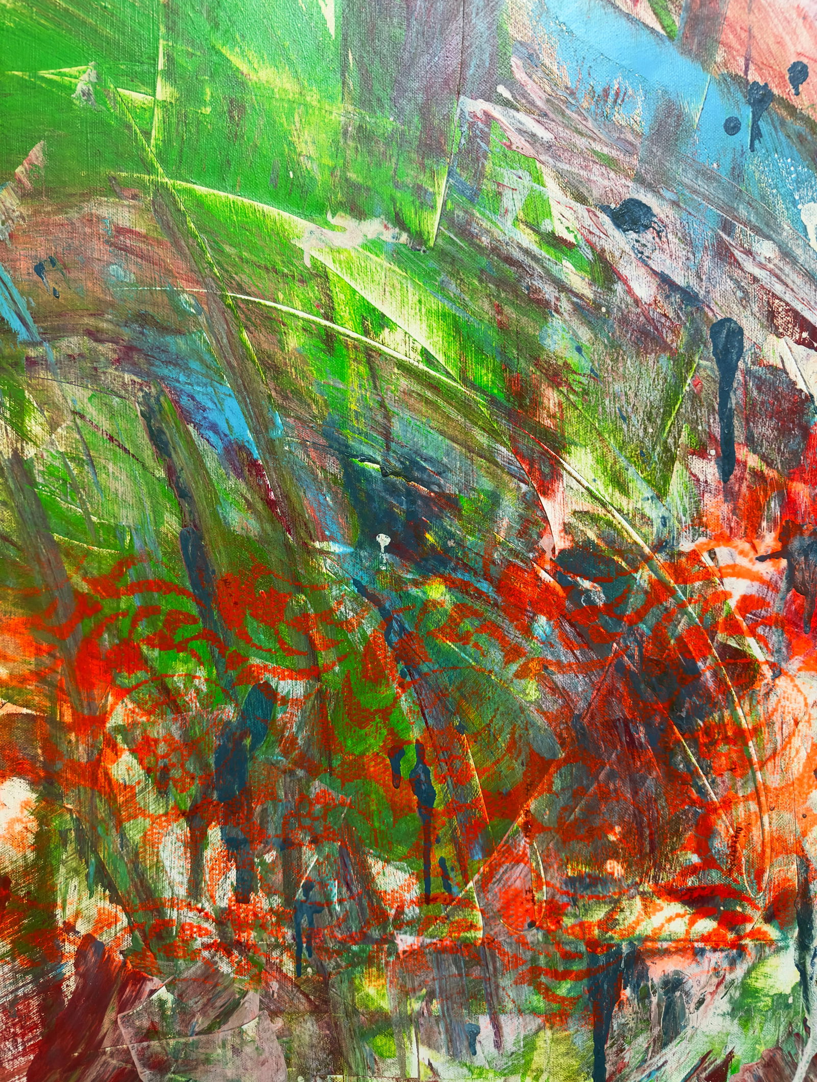 Acrylic painting Fast paced life Anatoliy Menkiv - 6