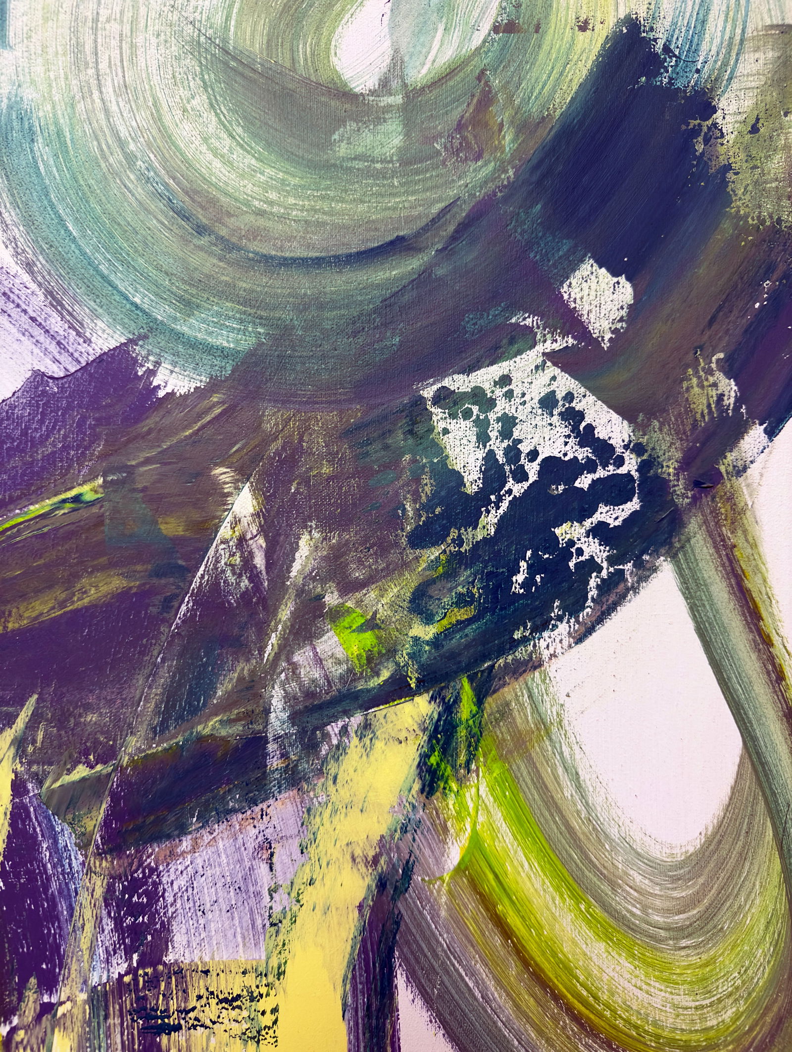 Acrylic painting History in Golden Rays Anatoliy Menkiv - 7