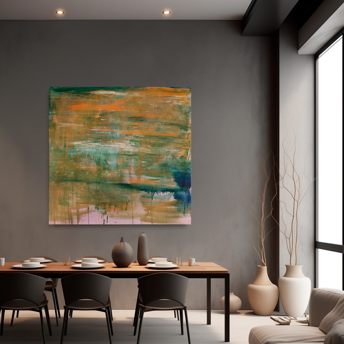 Oil painting Love of the autumn rain Anatoliy Menkiv - 2