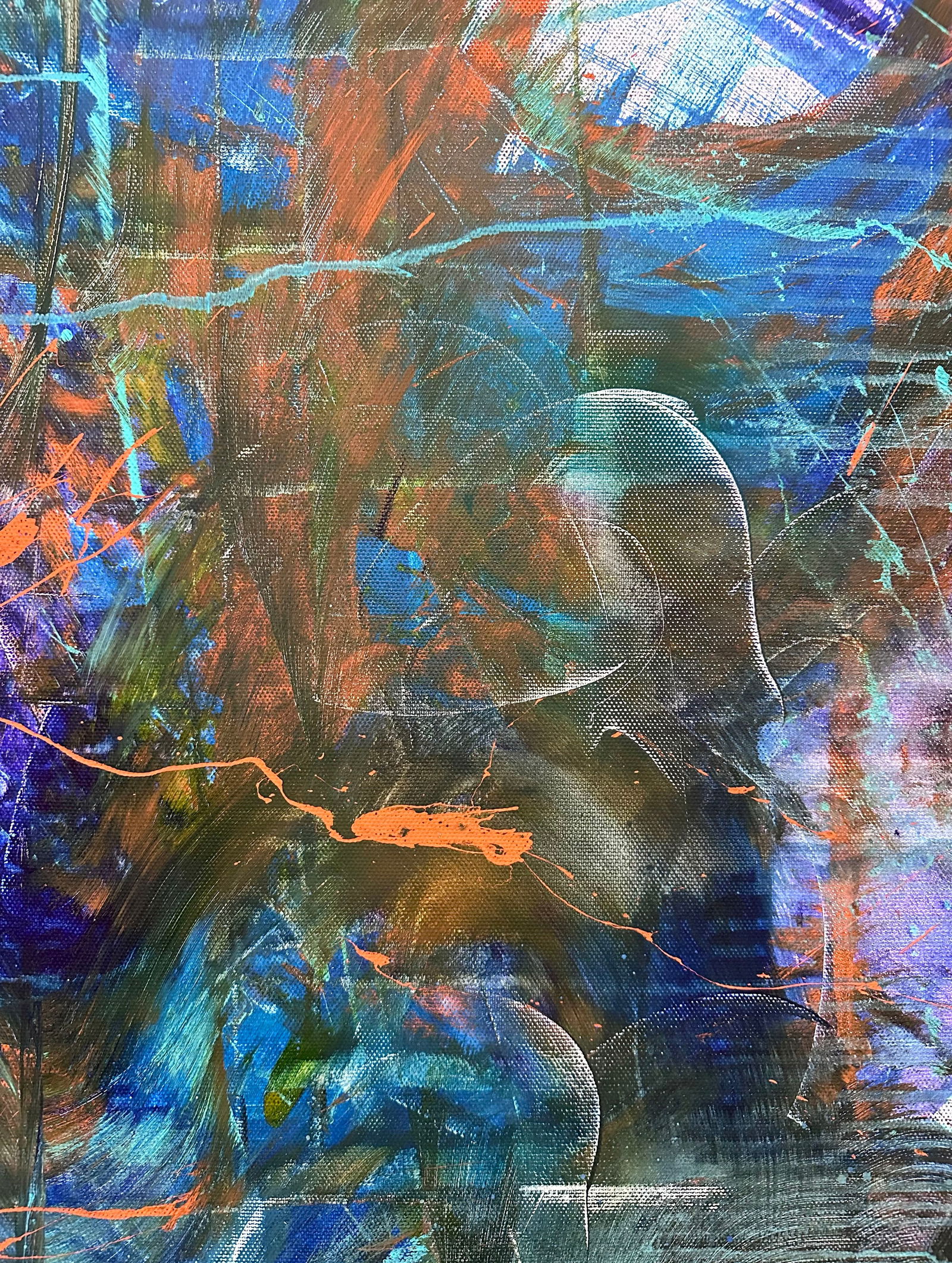 Acrylic painting Memory of the Sea Anatoliy Menkiv - 4