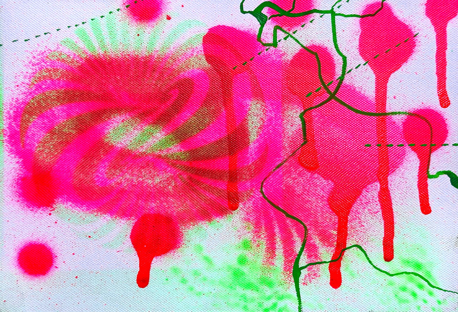 Acrylic painting Pink ring Anatoliy Menkiv: Title: Acrylic painting Pink ring Anatoliy Menkiv Description: 76MENK Painter: Anatoliy Menkiv Size: 25x17 cm/9.84x6.69 inches Components: acrylic, cardboard Original painting - series Pink Illusion #