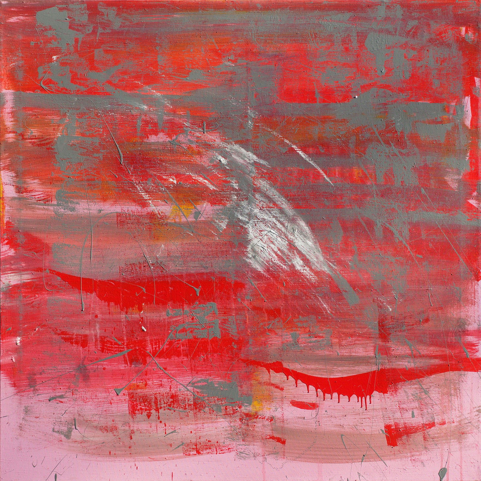 Acrylic painting Red and Grey Anatoliy Menkiv (1 of 5)