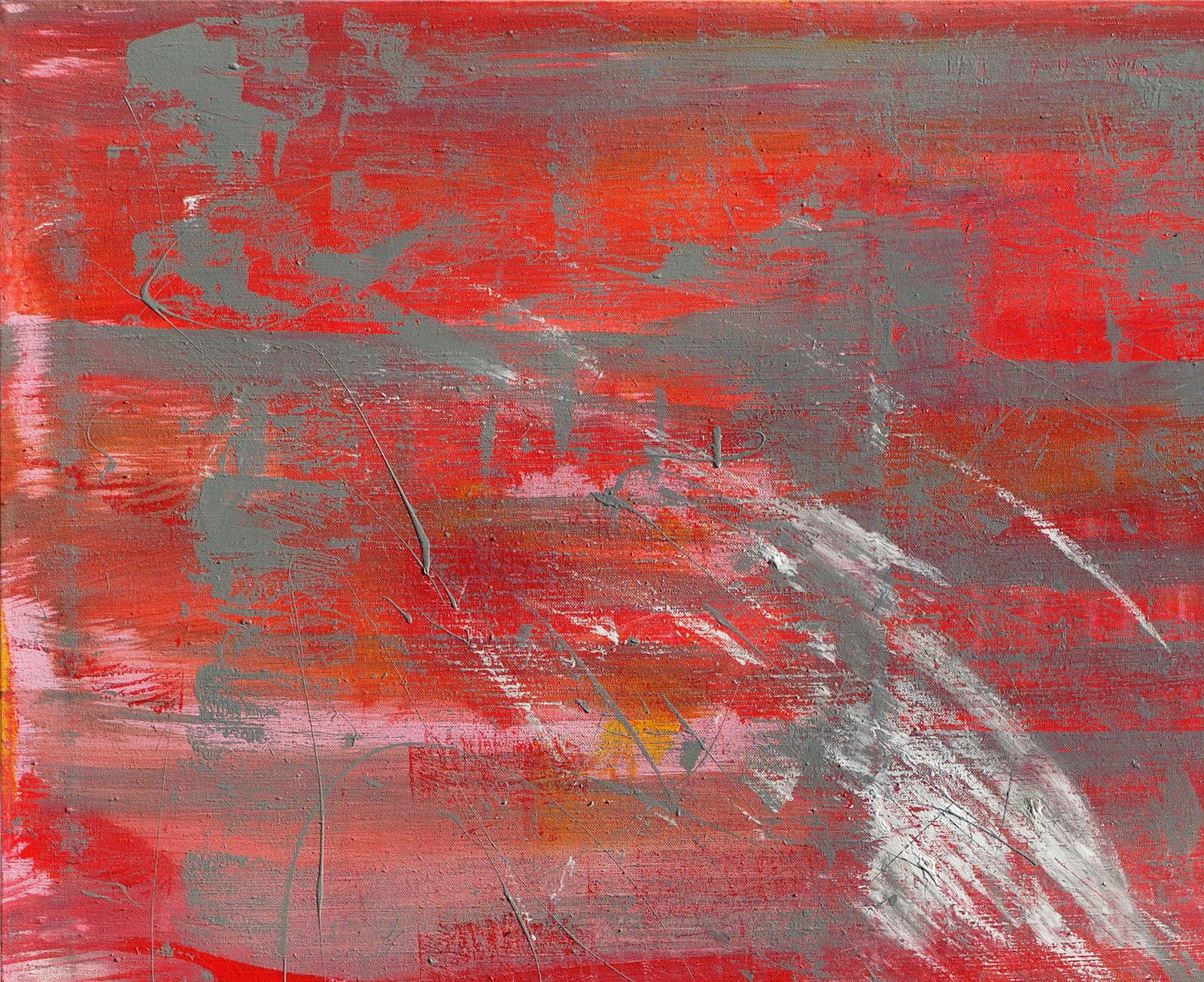 Acrylic painting Red and Grey Anatoliy Menkiv - 2