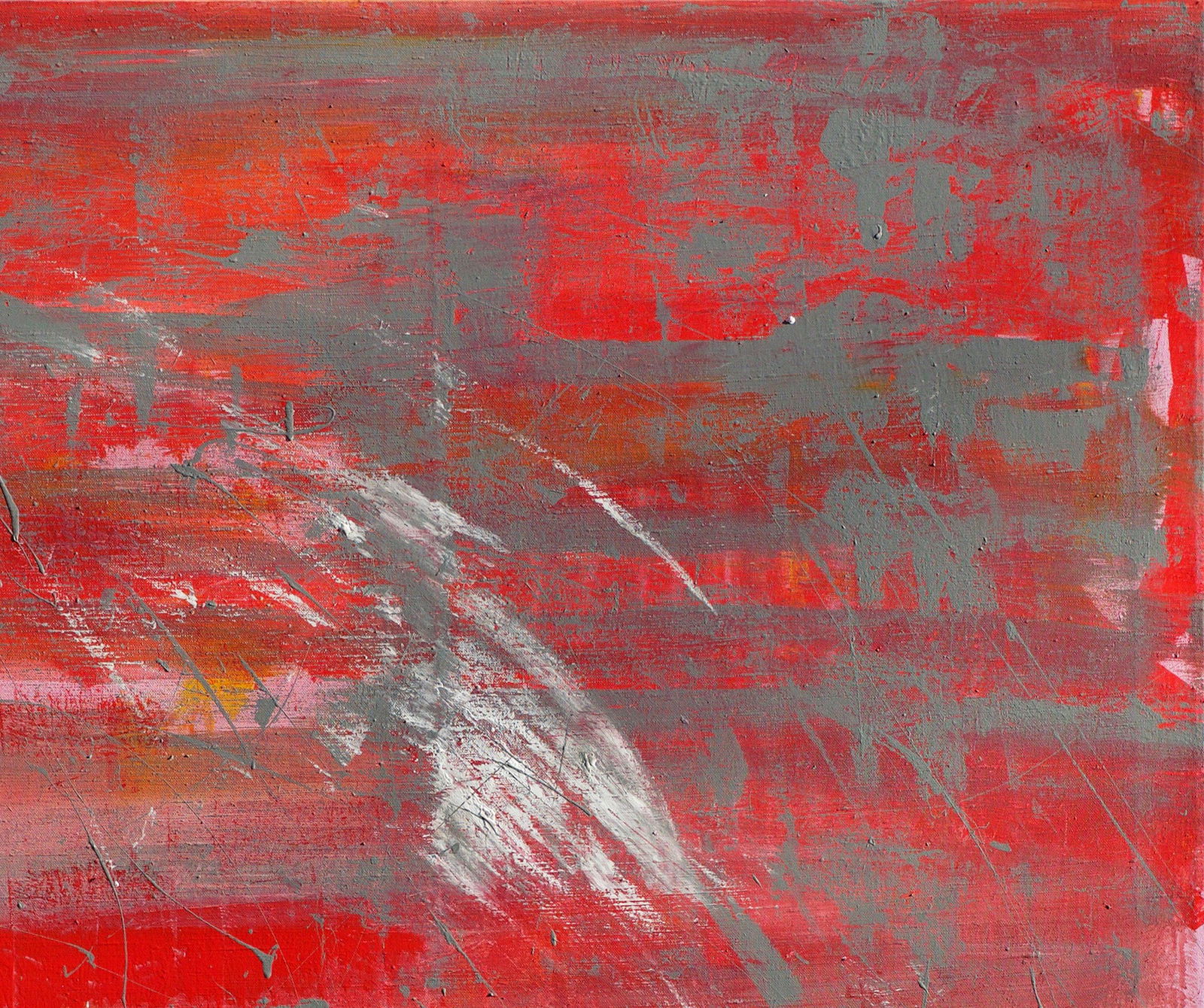 Acrylic painting Red and Grey Anatoliy Menkiv - 3