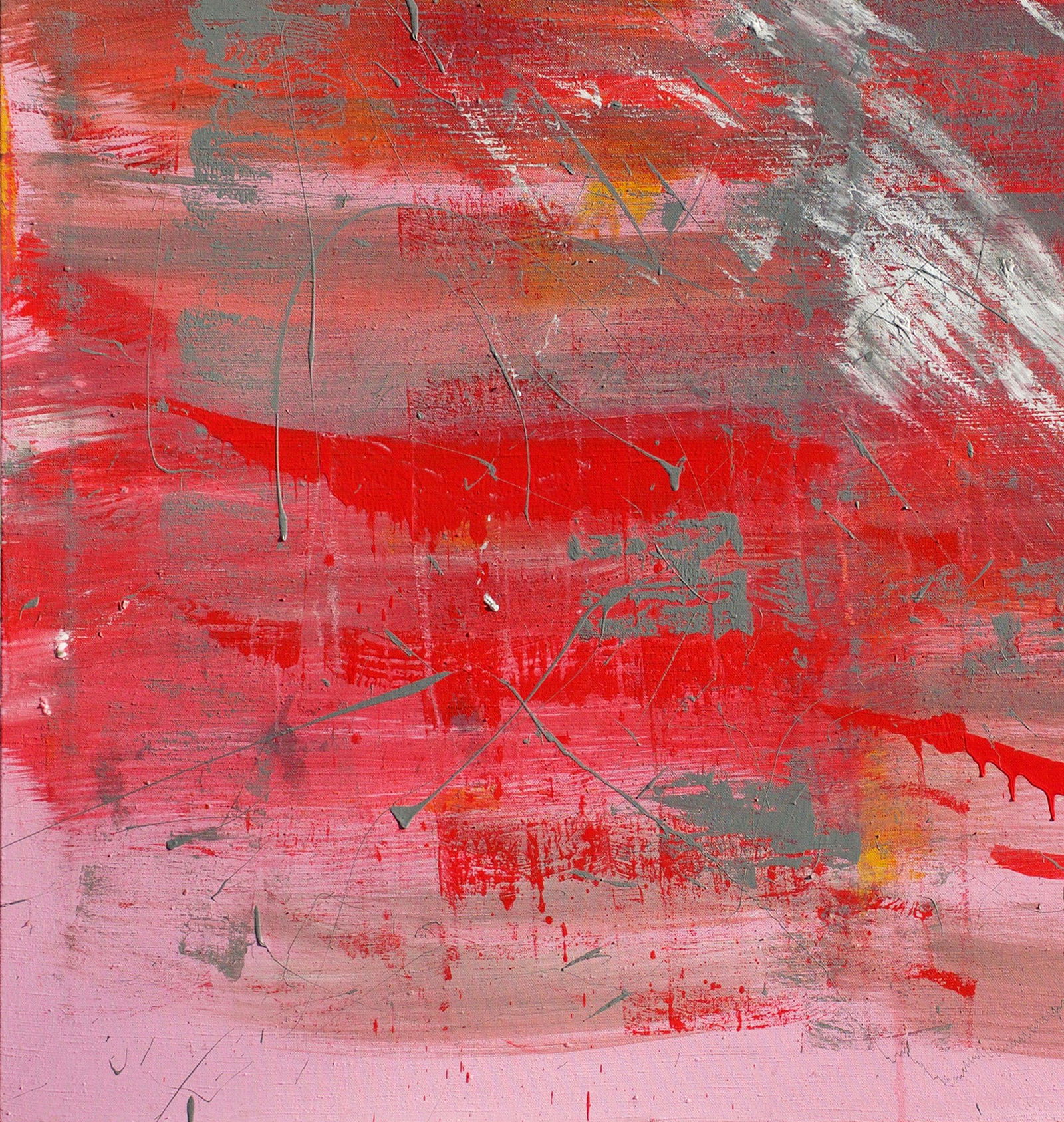 Acrylic painting Red and Grey Anatoliy Menkiv - 4