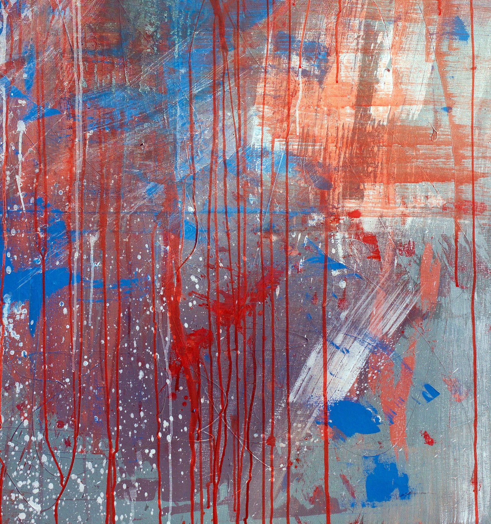 Oil painting Red energy flows Anatoliy Menkiv - 5