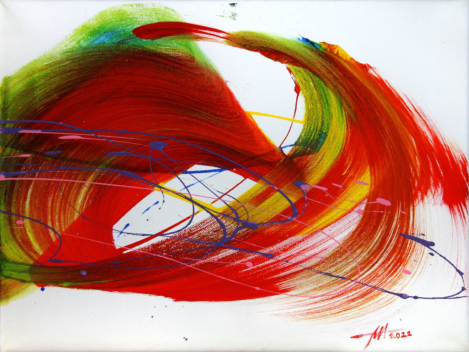 Acrylic painting Spring Wind Anatoliy Menkiv - 3