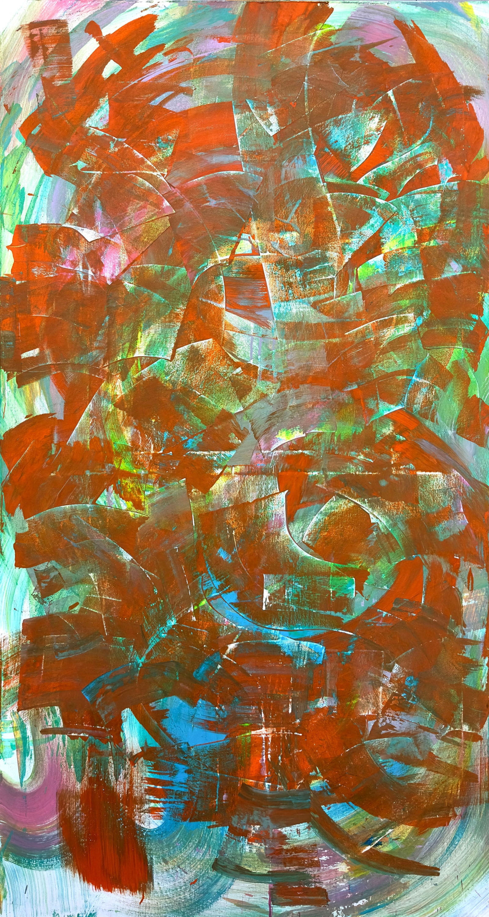 Acrylic painting Tangerine Embrace Anatoliy Menkiv (1 of 9)