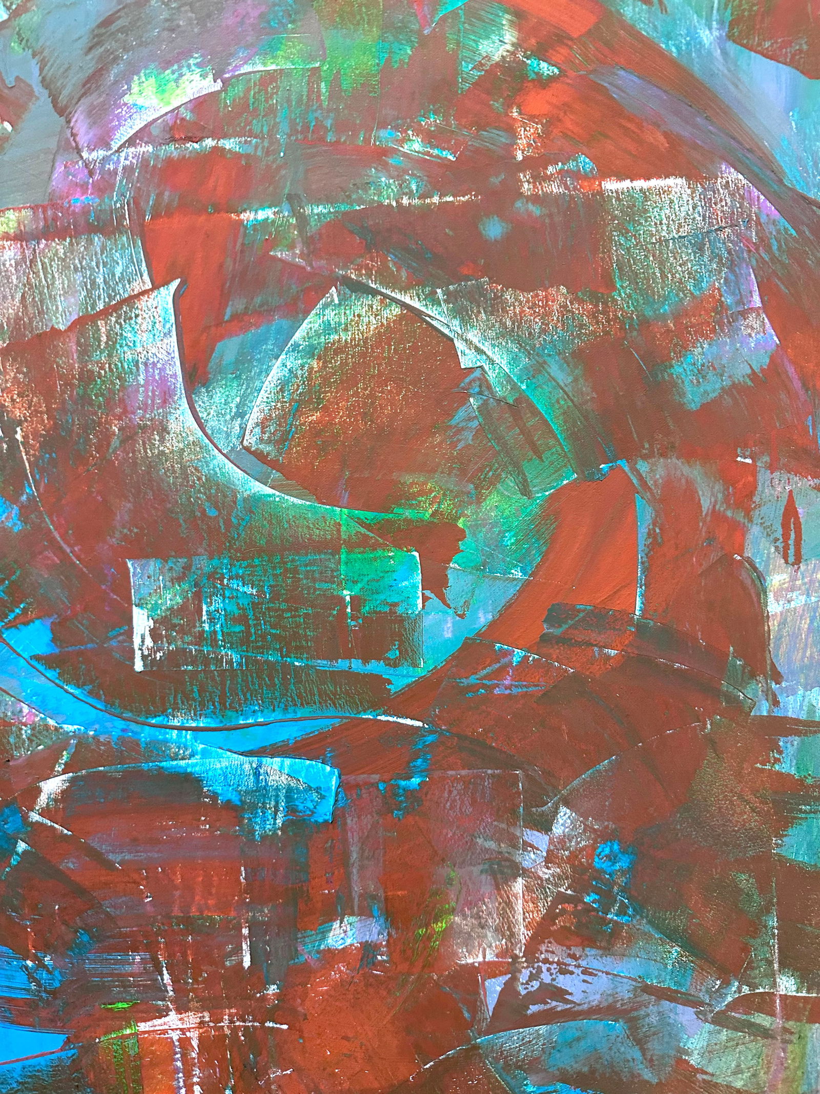 Acrylic painting Tangerine Embrace Anatoliy Menkiv - 3