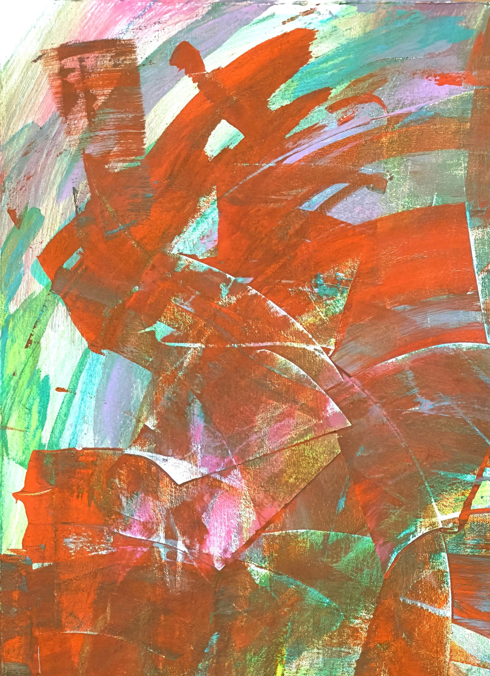 Acrylic painting Tangerine Embrace Anatoliy Menkiv - 4