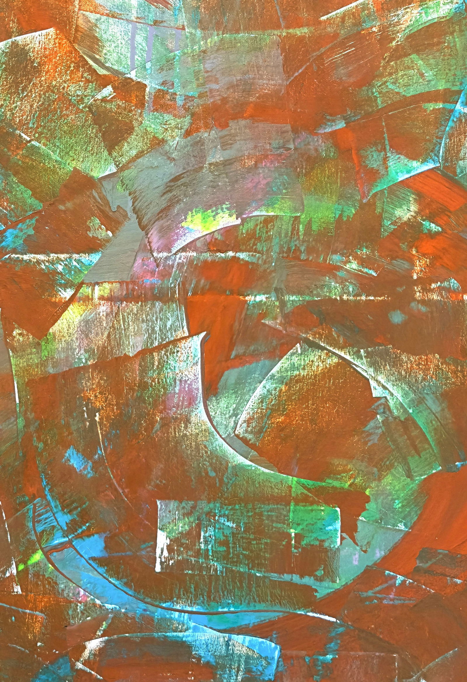 Acrylic painting Tangerine Embrace Anatoliy Menkiv - 5