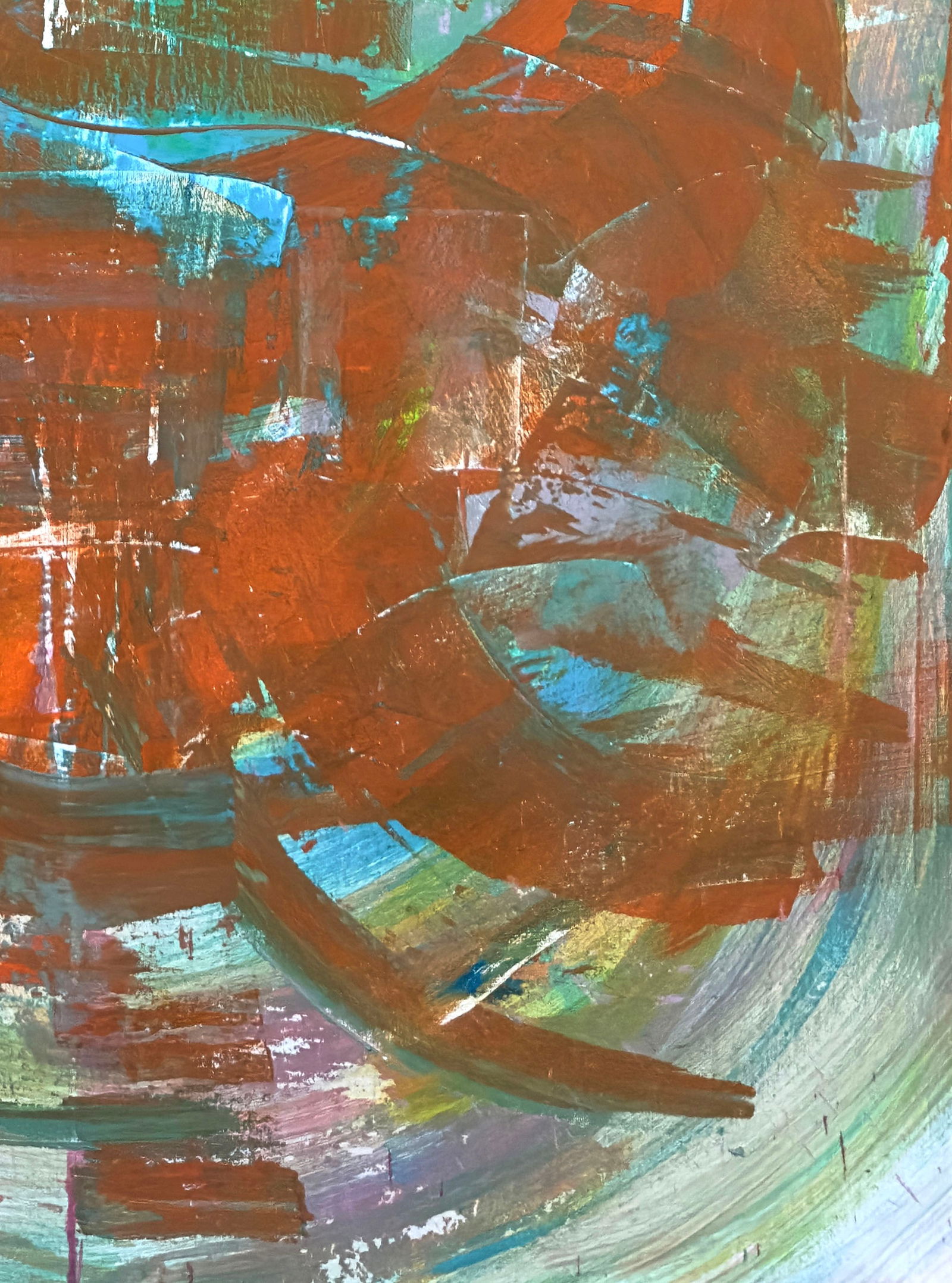 Acrylic painting Tangerine Embrace Anatoliy Menkiv - 7