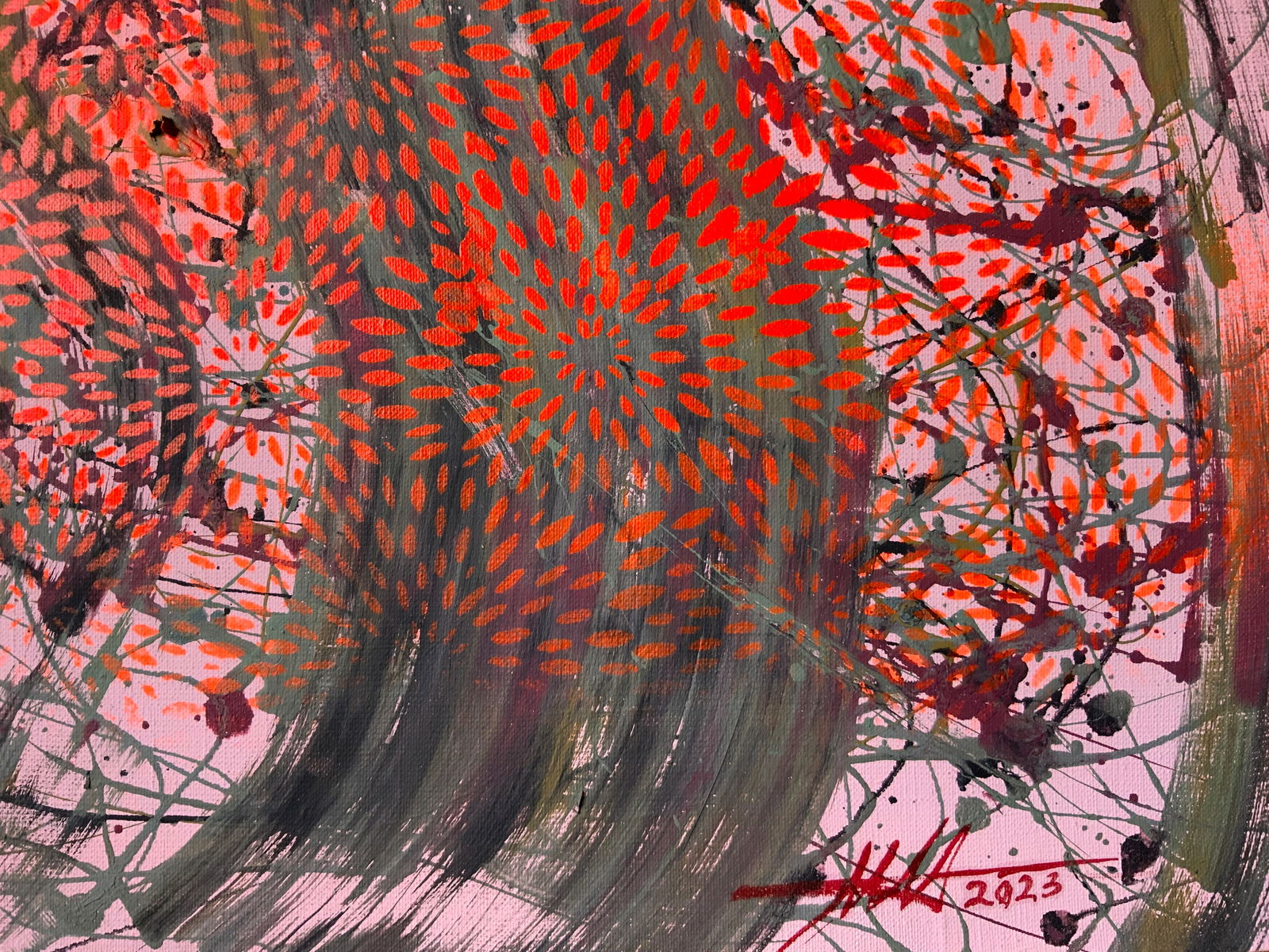 Acrylic painting Lines tomorrow Anatoliy Menkiv - 5