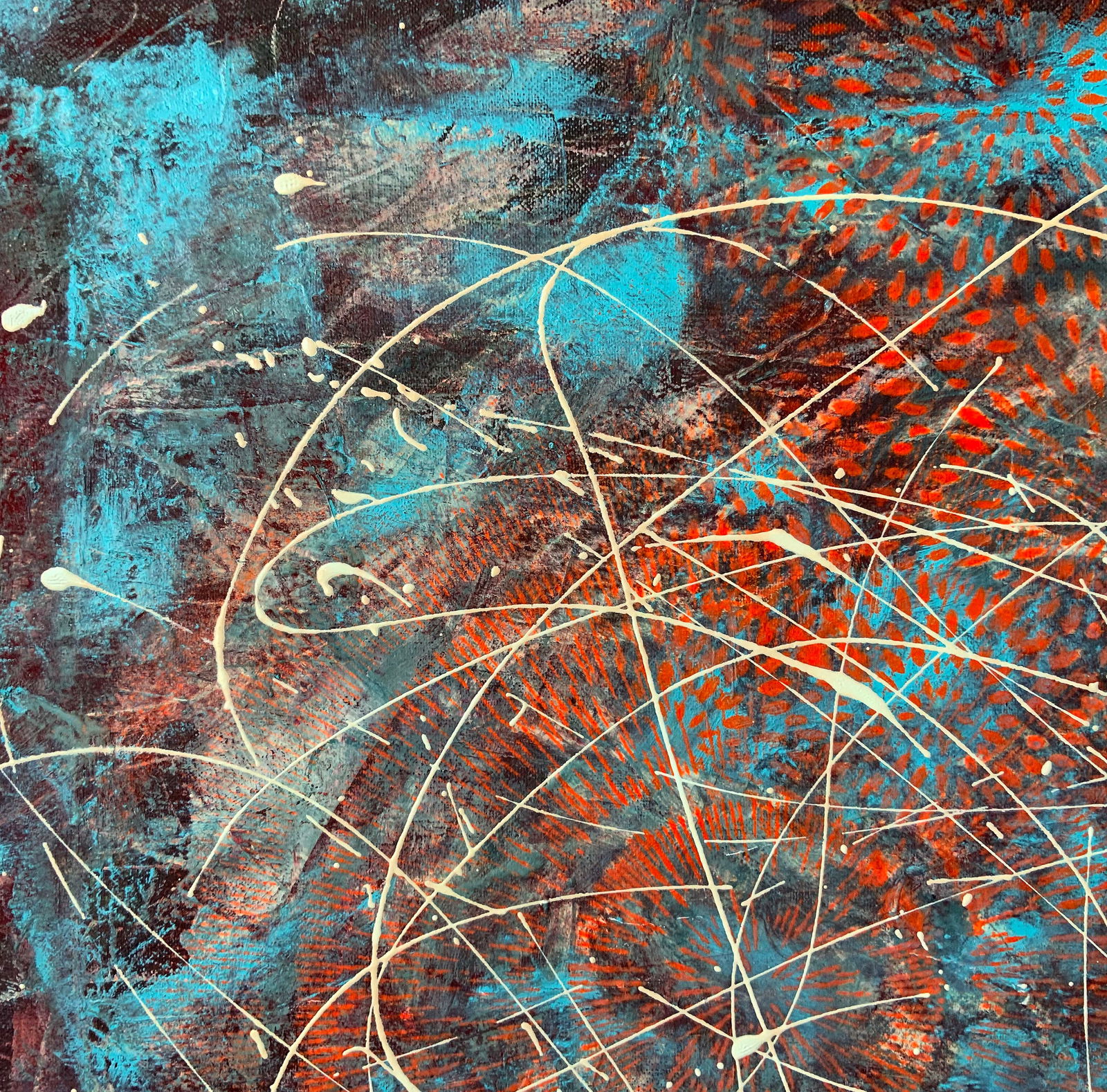 Acrylic painting Lines of fate Anatoliy Menkiv - 2