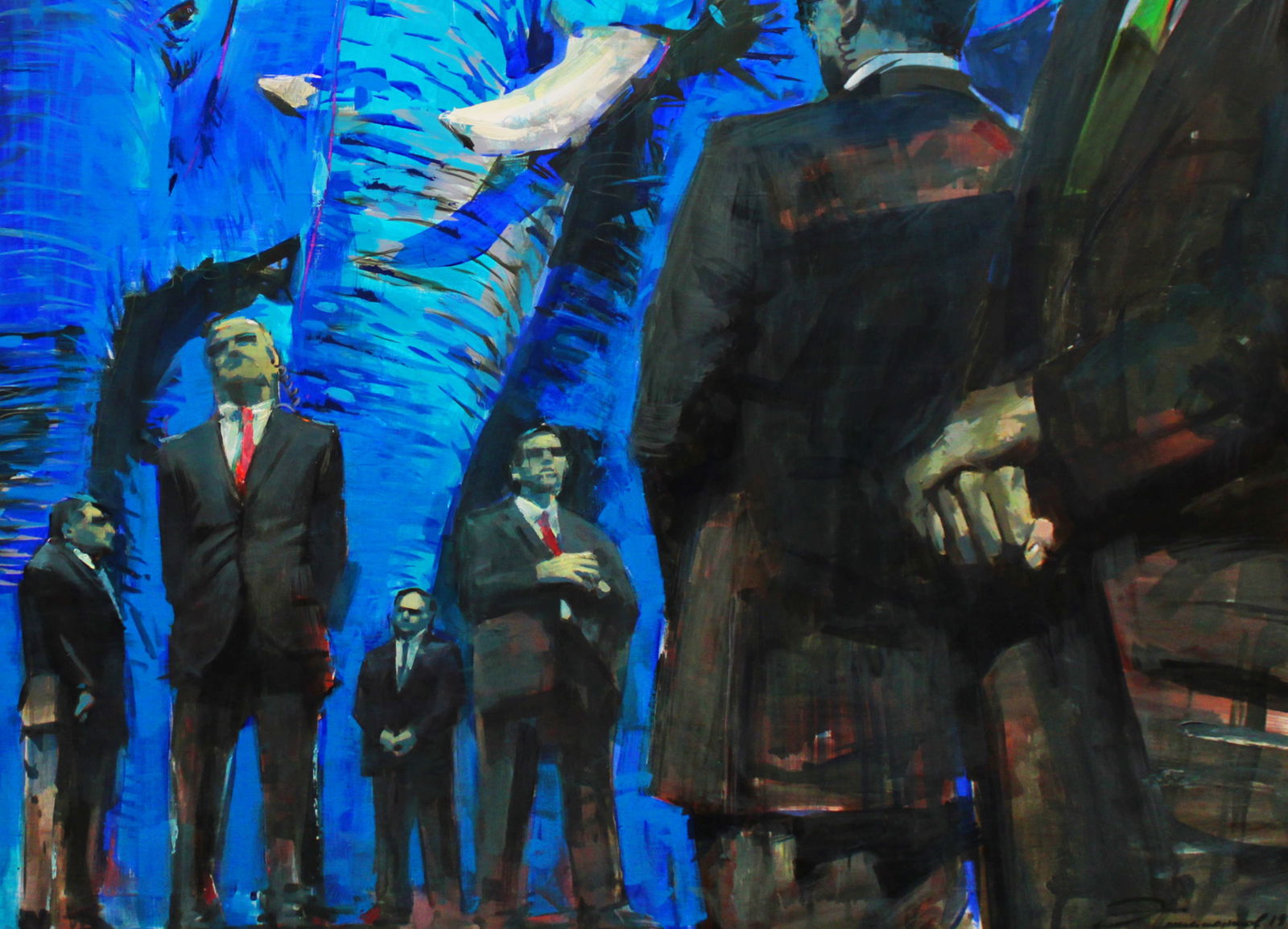 Oil painting Bodygards Ed Potapenkov - 5