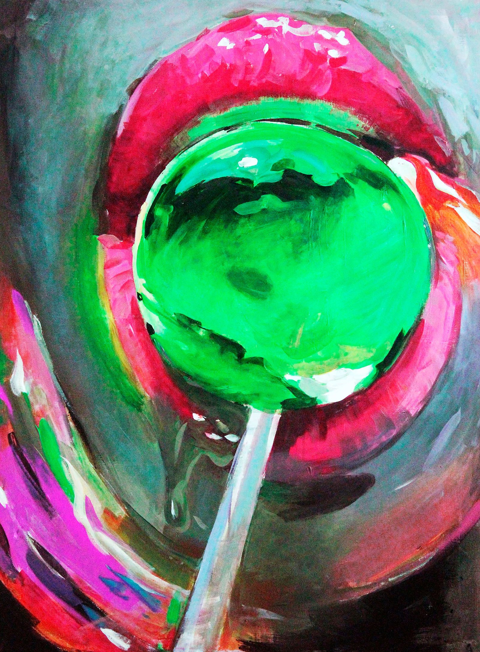 Oil painting Chupa-chups Ed Potapenkov: Title: Oil painting Chupa-chups Ed Potapenkov Description: 14POTAP Painter: Ed Potapenkov Size: 130x95 cm/51.18x37.40 inches Components: oil, canvas Original painting CONDITION: excellent ARTIST: Ed P