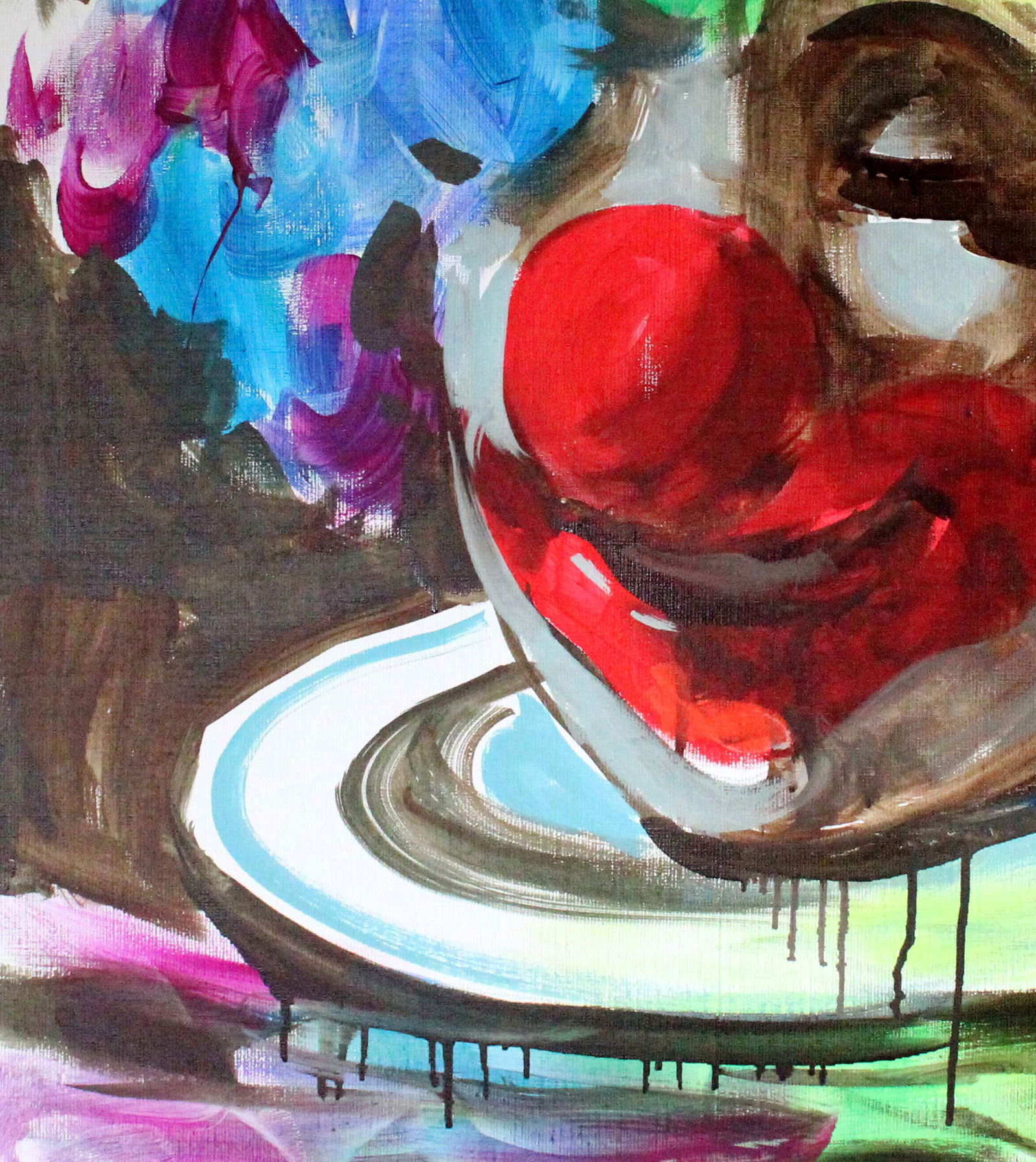 Oil painting Head clown Ed Potapenkov - 4