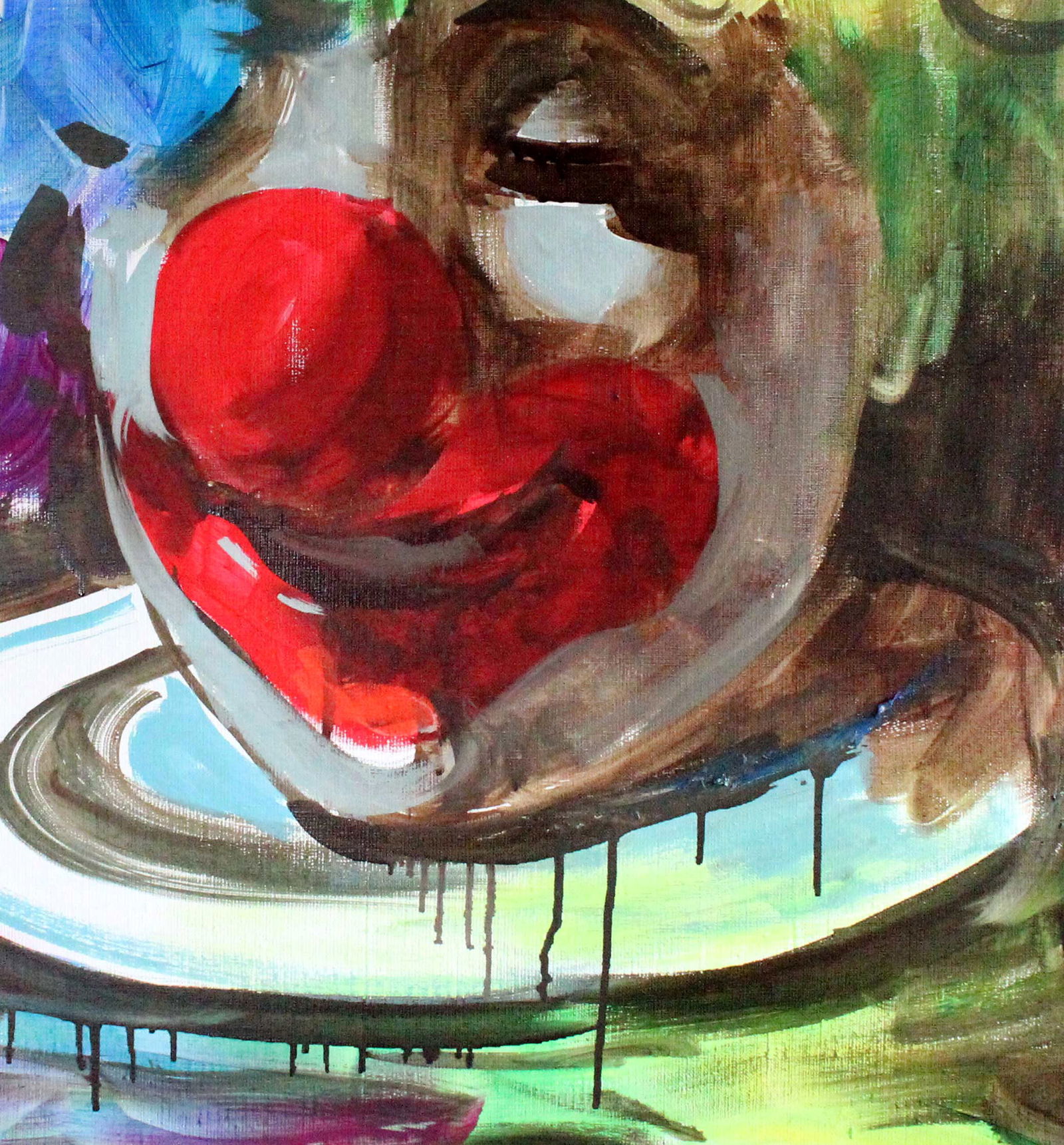 Oil painting Head clown Ed Potapenkov - 5