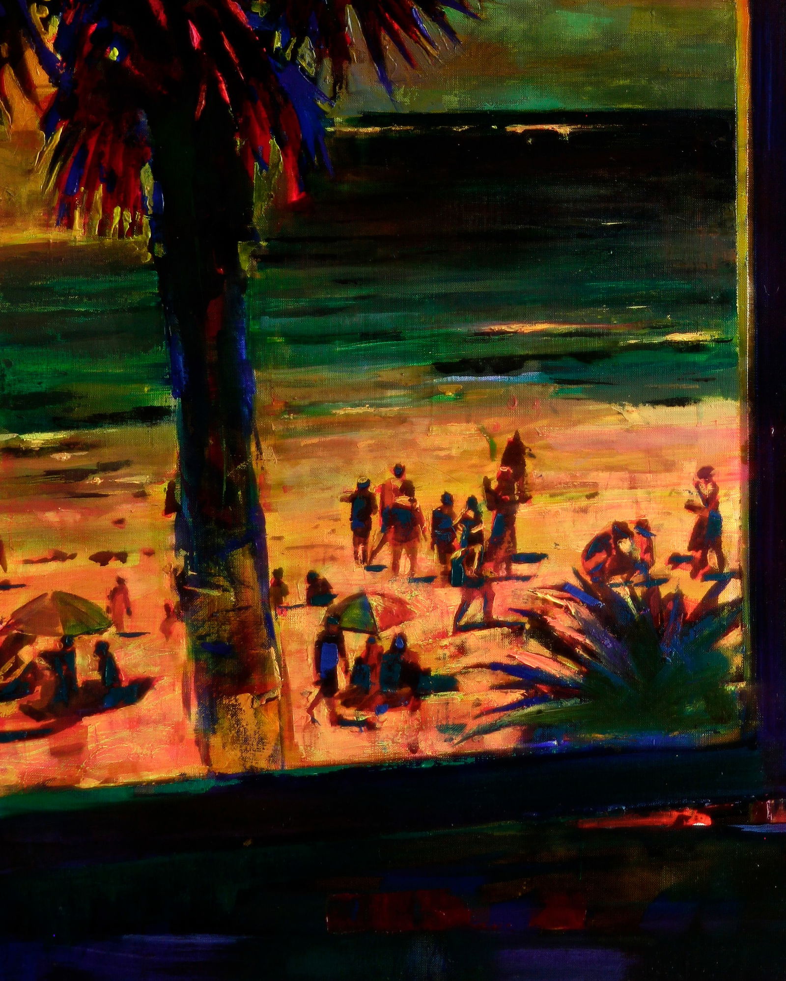 Oil painting Relaxation on the sea beach Ed Potapenkov - 4