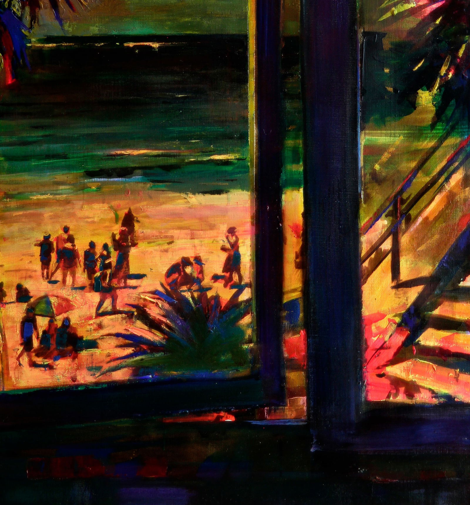 Oil painting Relaxation on the sea beach Ed Potapenkov - 5