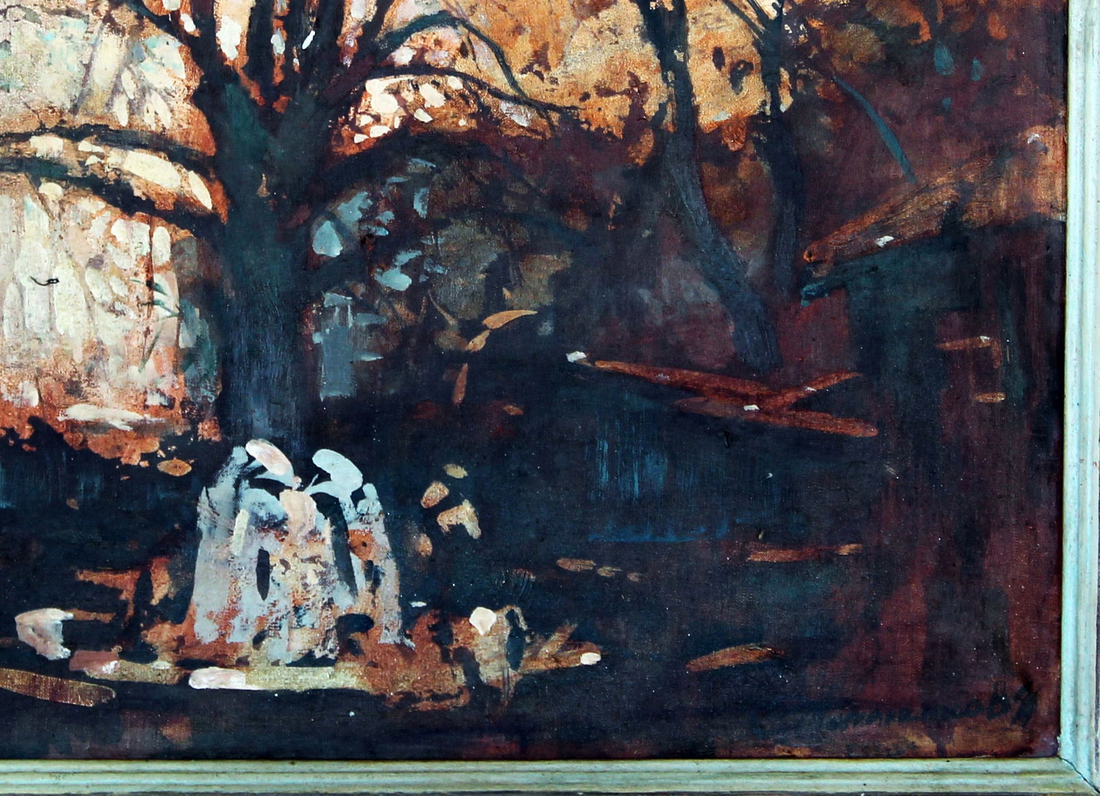 Oil painting One day in the park Ed Potapenkov - 5