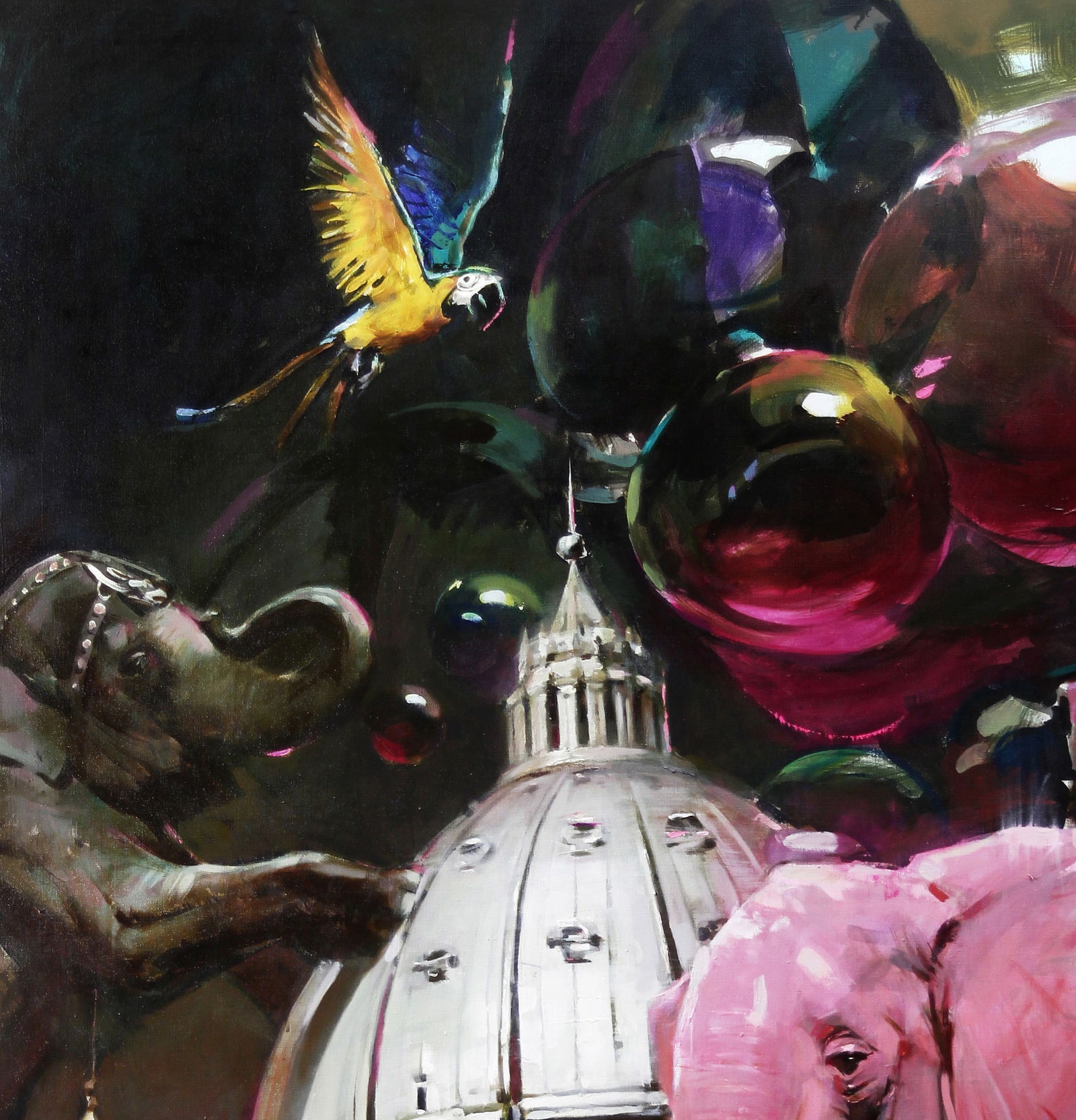 Oil painting Show must go on Ed Potapenkov - 2